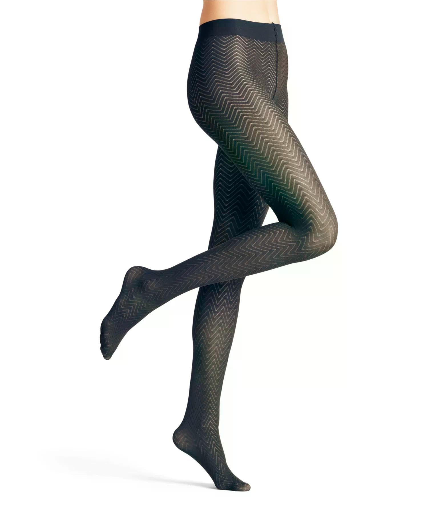 falke-chevron-50-den-strumpfhose-schwarz-zickzack image 7