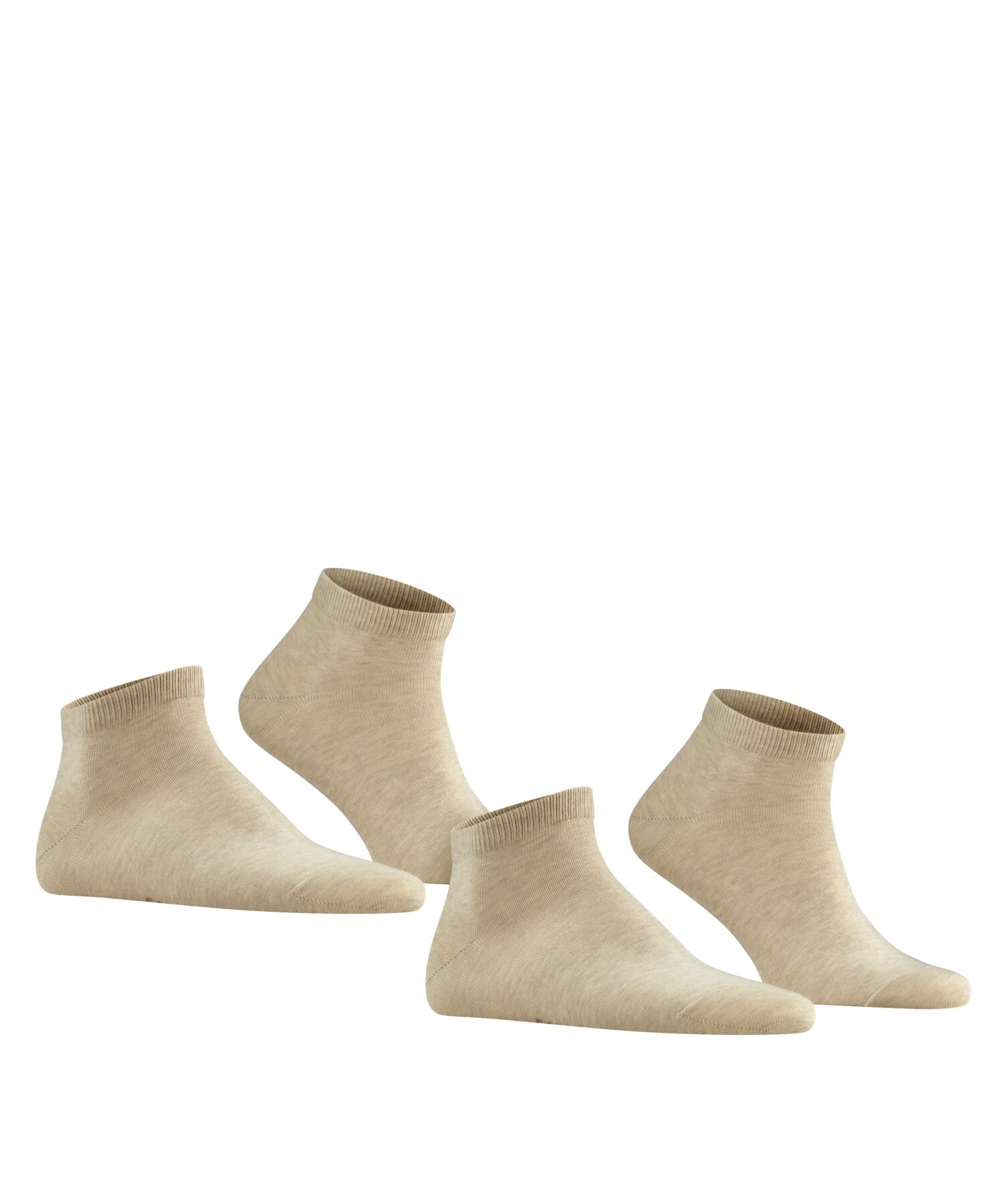falke-happy-sneakersocken-baumwolle-2-pack-schwarz image 3