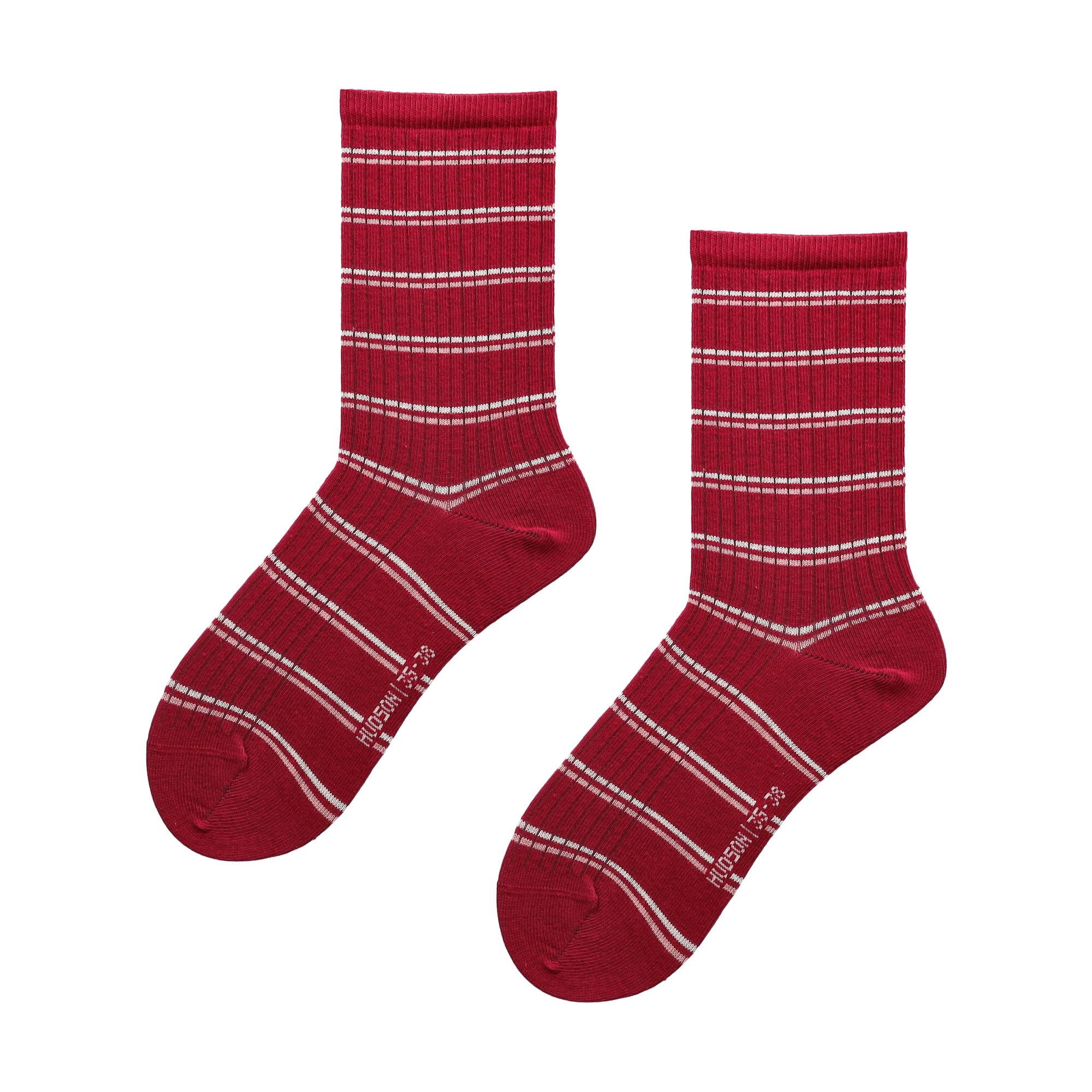 hudson-only-playful-rib-damensocken-rot-2er-pack-35-38 image 2