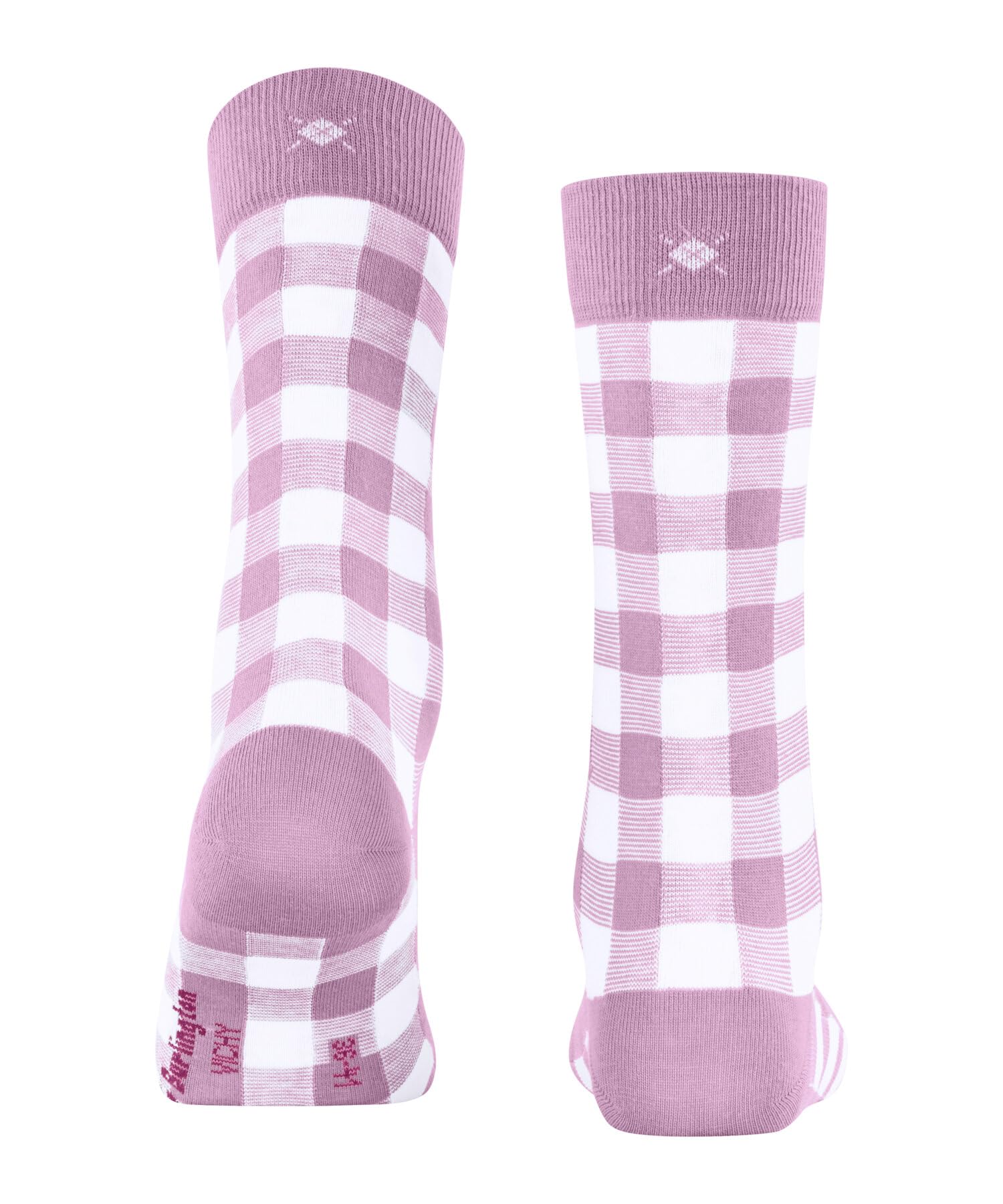 burlington-vichy-damen-socken-baumwolle-sporty-rose-karomuster image 2
