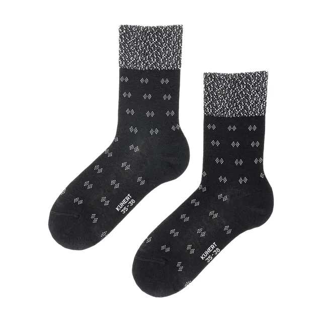 kunert-raffinesse-dots-socken-schwarz-gepunktet-business image 1