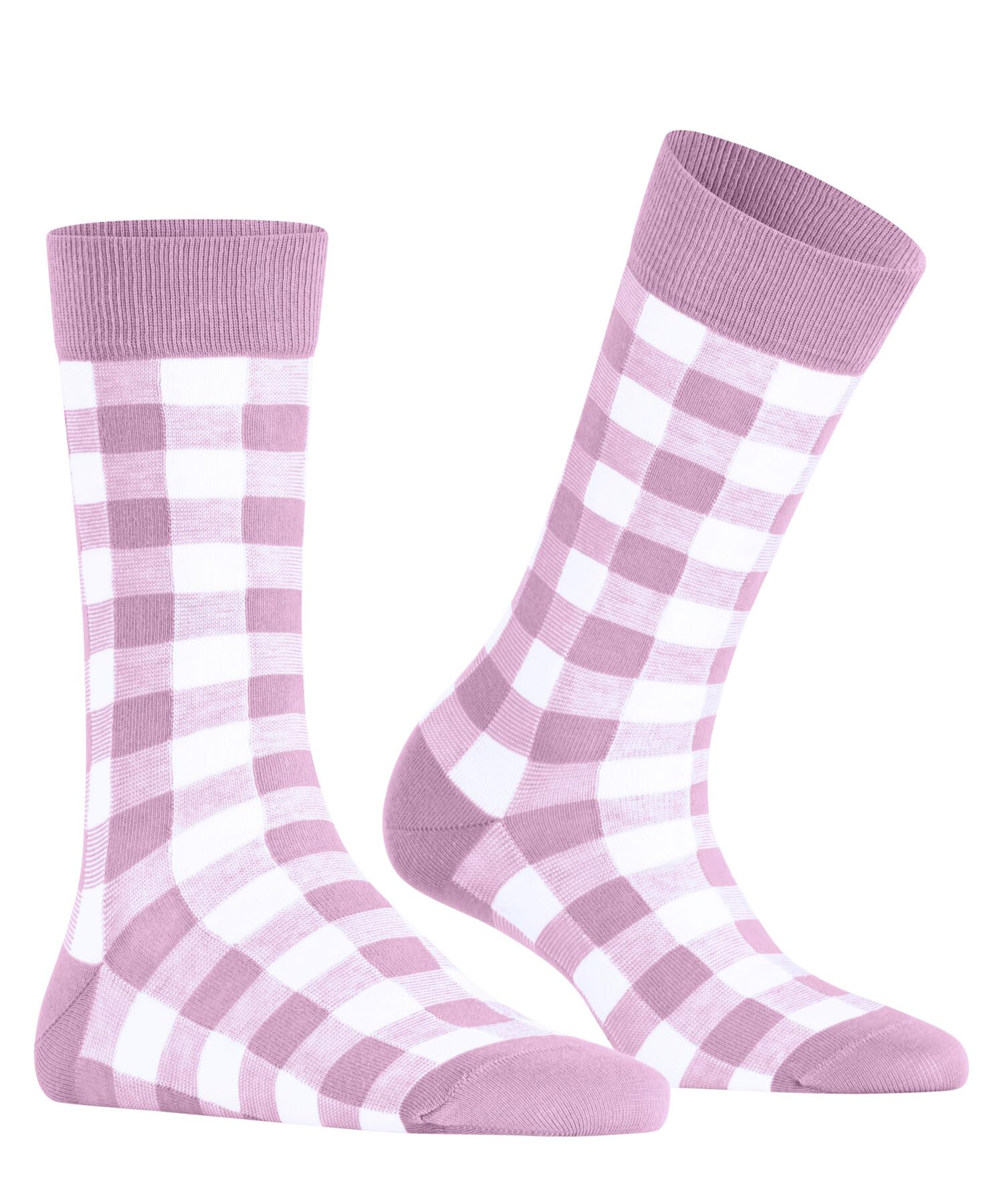 burlington-vichy-damen-socken-baumwolle-sporty-rose-karomuster image 5