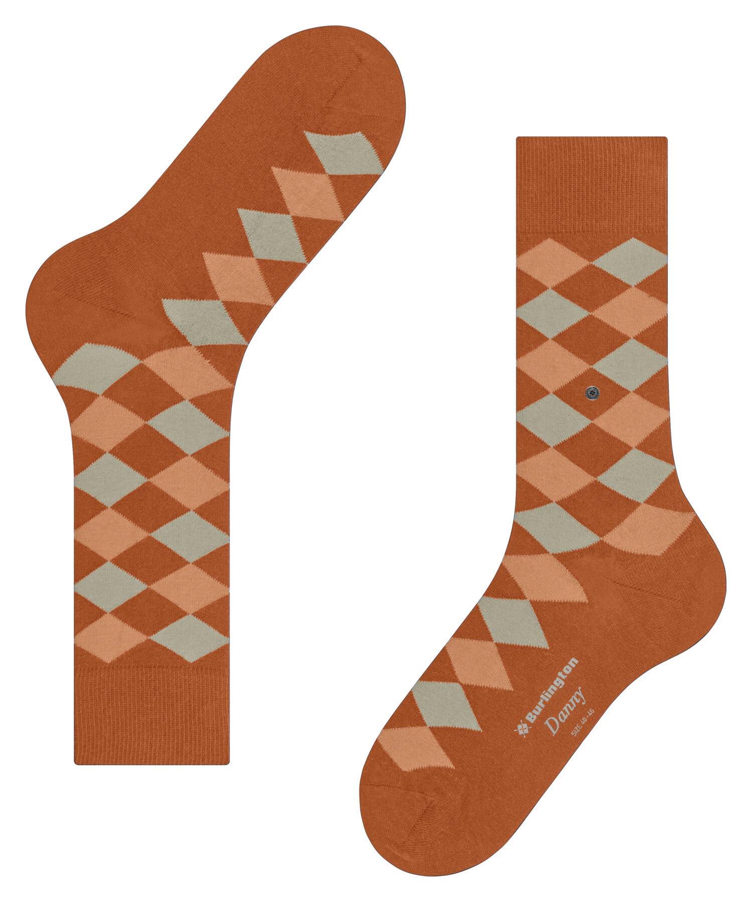 burlington-lord-danny-socken-herren-orange-bio-baumwolle image 5