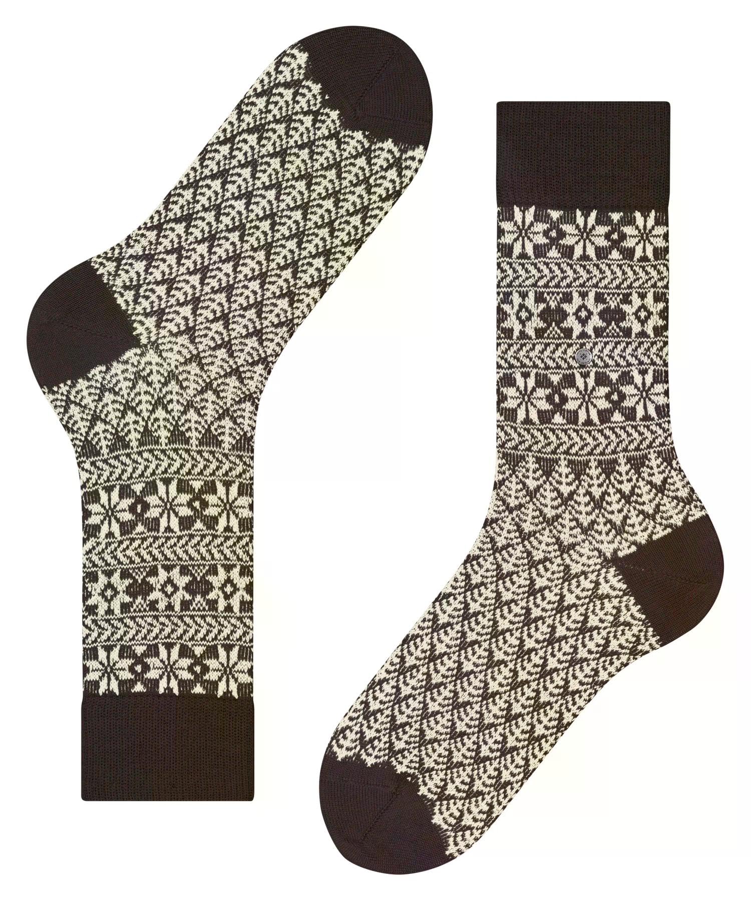 burlington-x-mas-rib-socken-wolle-braun-dark-brown-weihnachten image 5