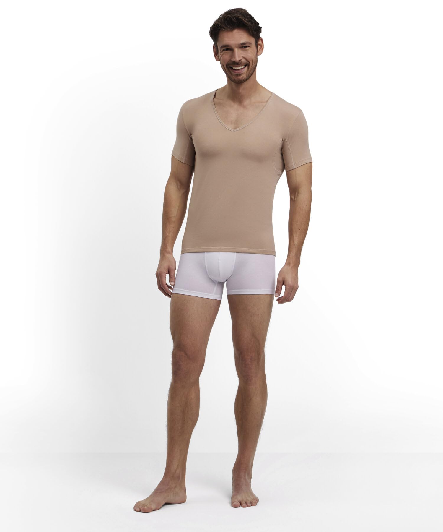 falke-daily-climate-control-unterhemd-camel-v-ausschnitt image 3
