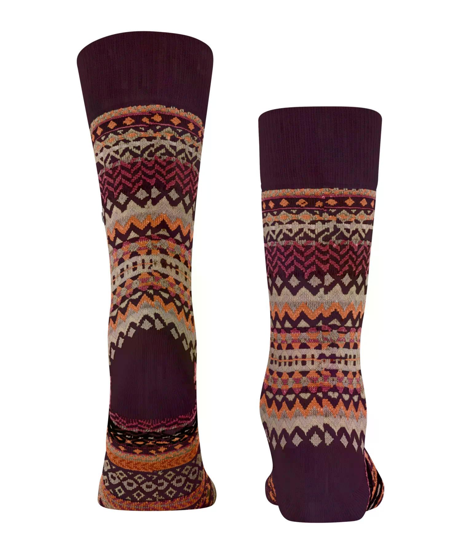 burlington-fair-isle-herrensocken-wolle-rot-claret-8435 image 2