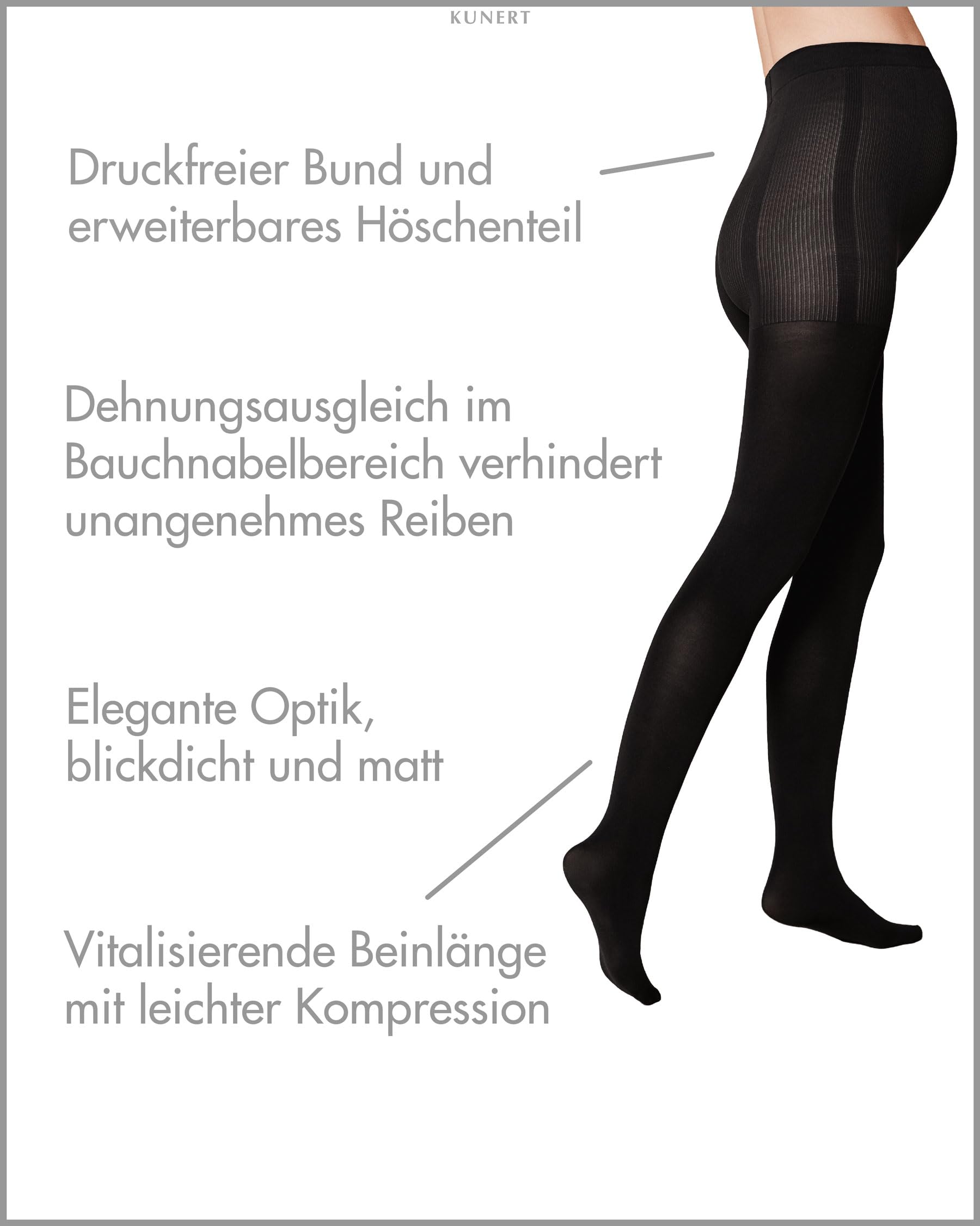 kunert-mommy-80-umstandsstrumpfhose-black-0500-gr-40-42 image 2