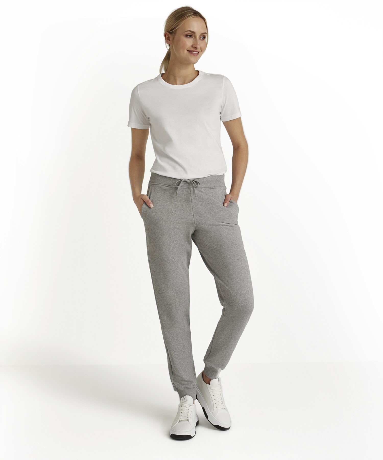 falke-cotton-touch-basic-light-sweat-pants-xs-grau-bio image 3