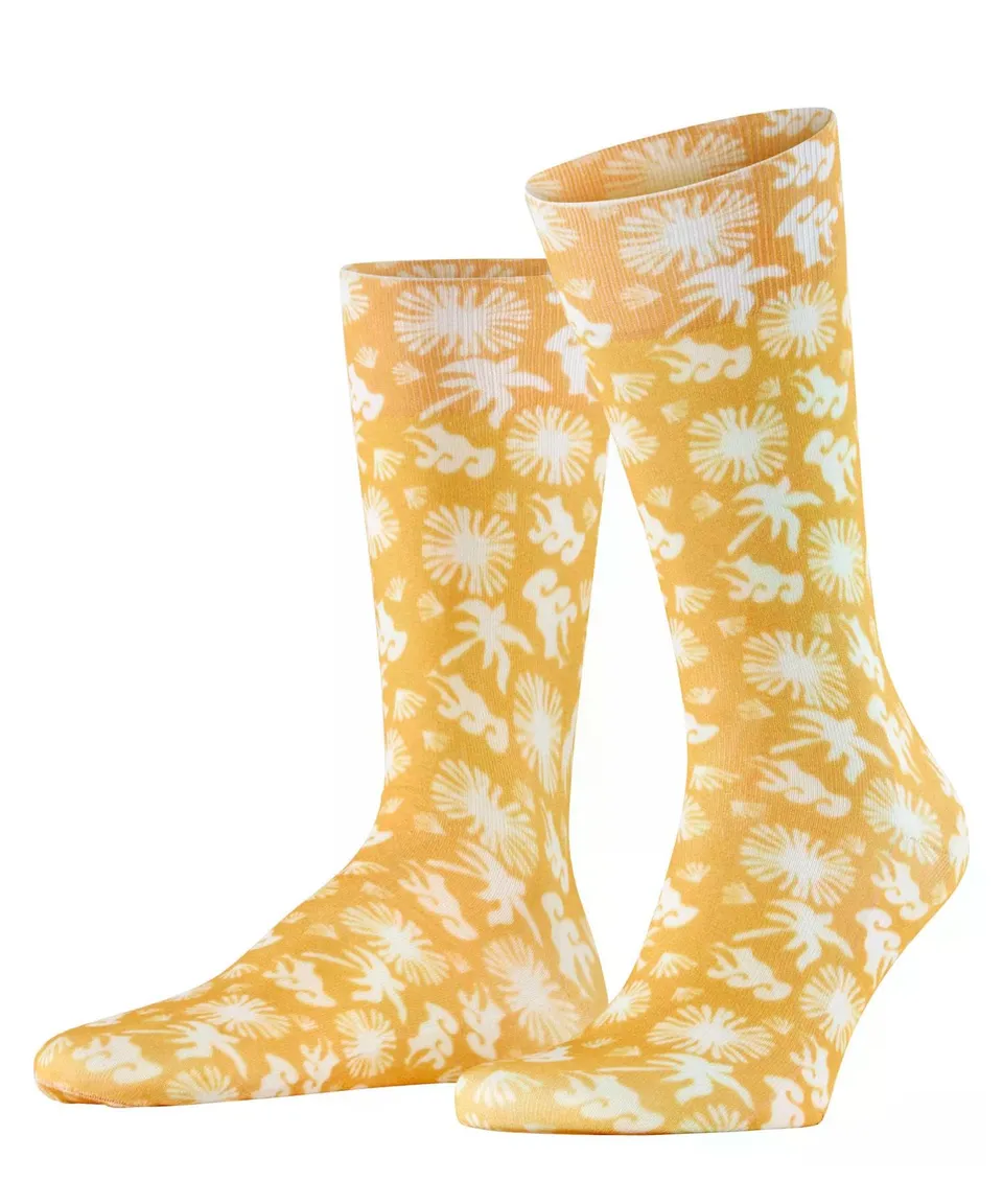 burlington-soho-vibes-lagoon-socken-gelb-baumwolle image 1