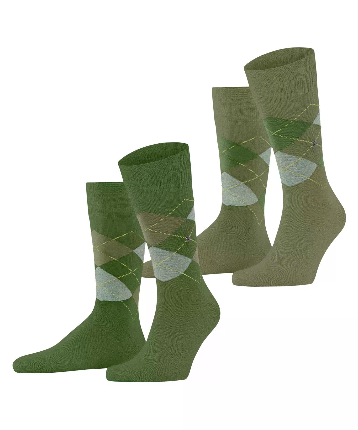 burlington-everyday-argyle-herrensocken-baumwolle-gr-n-2er image 1