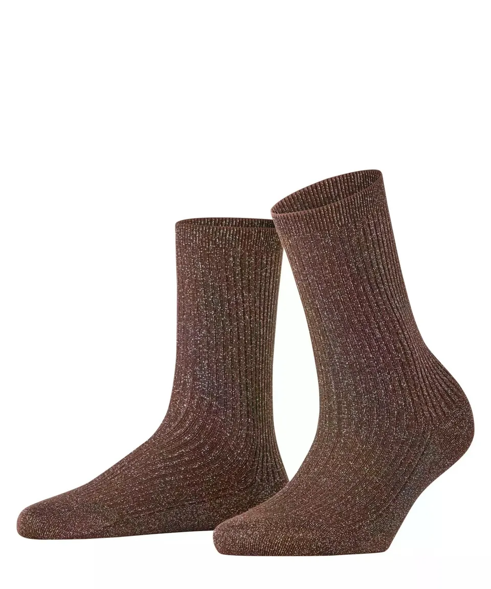falke-shiny-rib-socken-dark-brown-39-42-viskose-ripp image 1