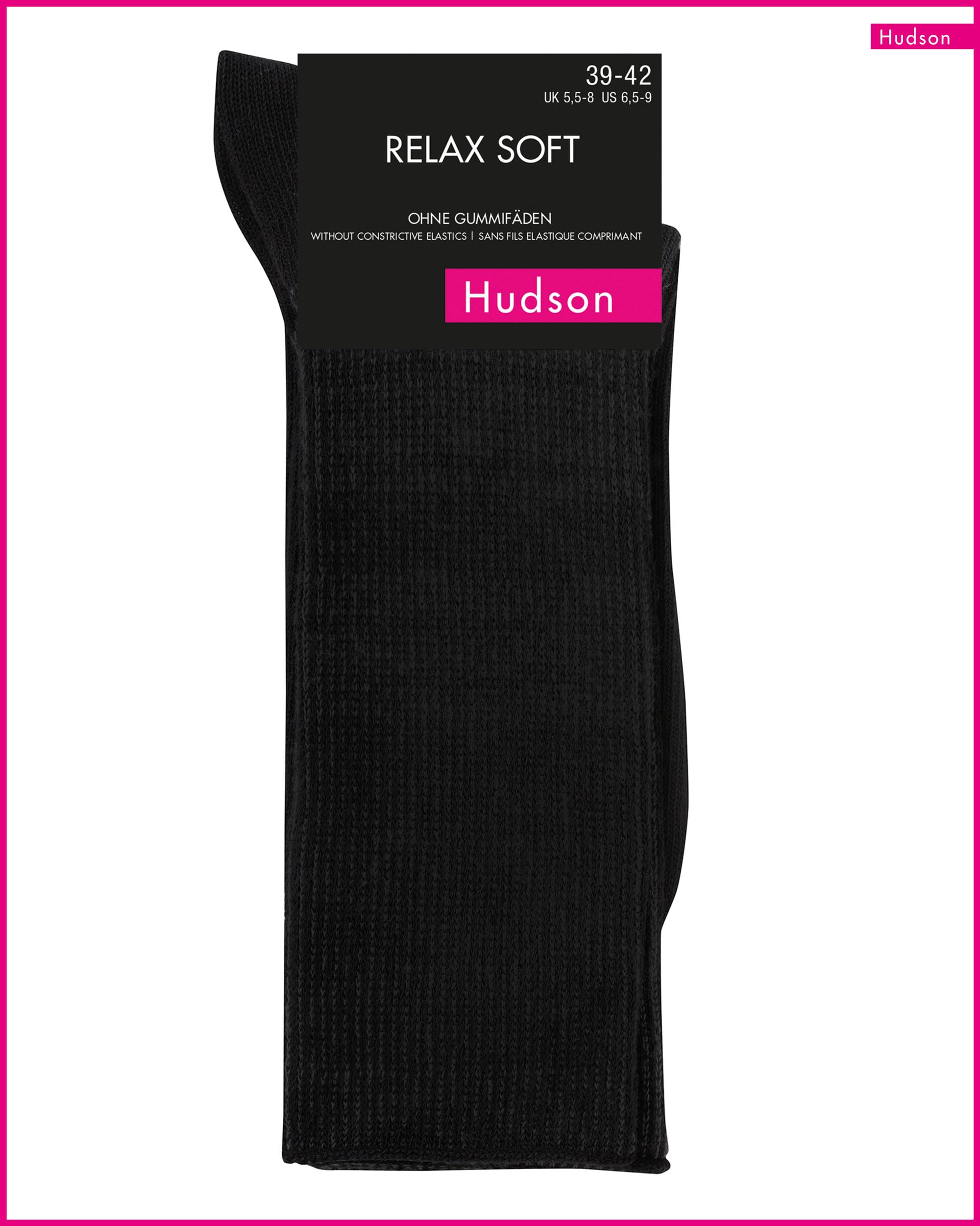 hudson-relax-soft-socken-baumwolle-black-druckfrei image 4
