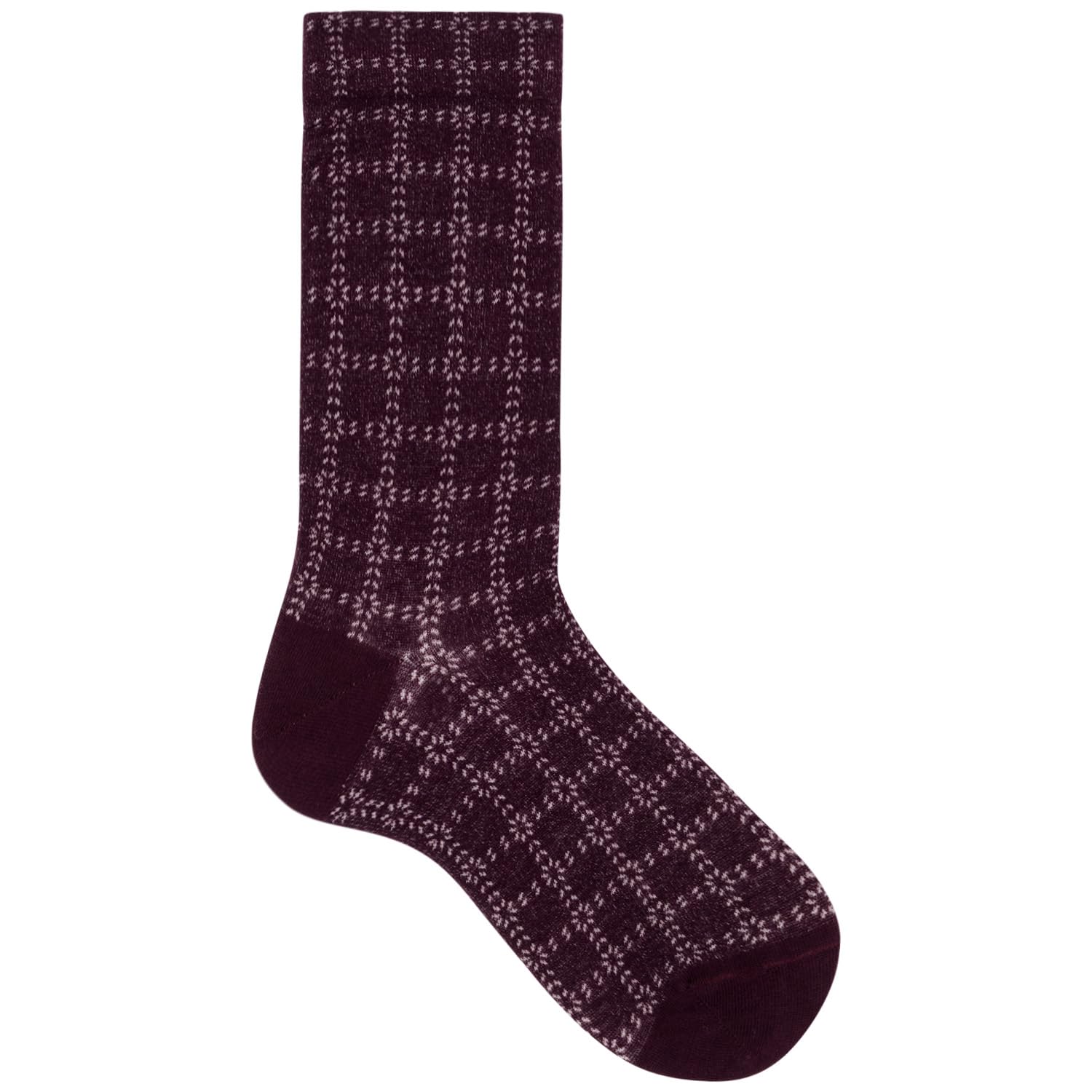 kunert-raffinesse-dots-check-socke-1er-pack-blau-39-42 image 2