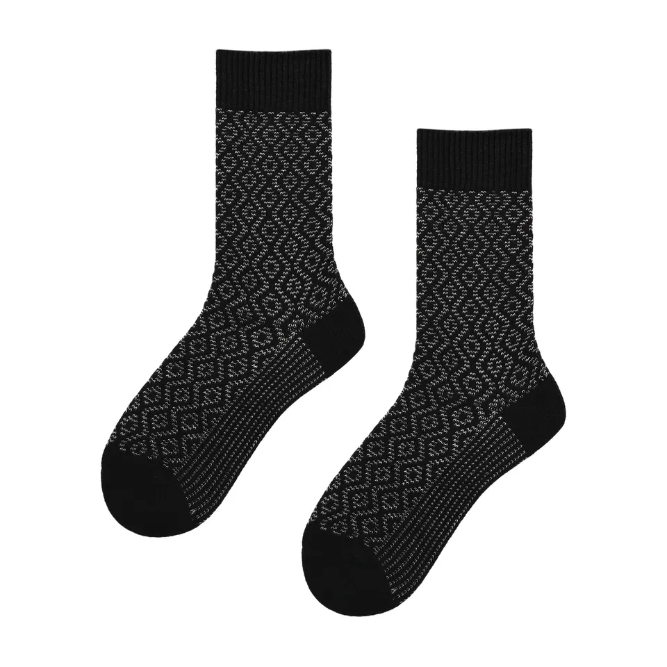 hudson-relax-cozy-graphic-socken-wollmix-schwarz-43-46 image 1