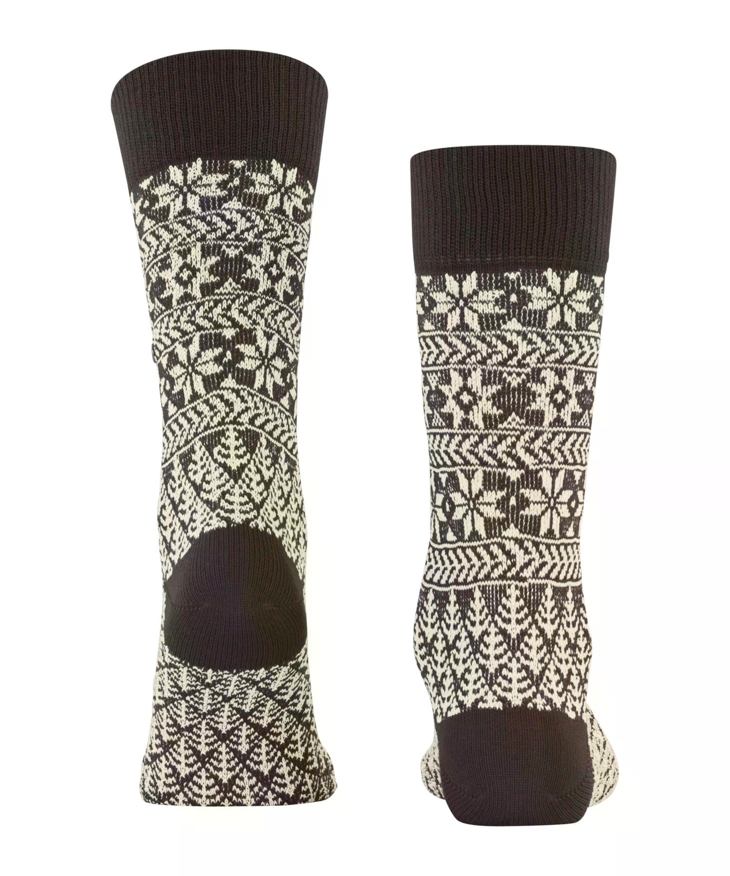 burlington-x-mas-rib-socken-wolle-braun-dark-brown-weihnachten image 2