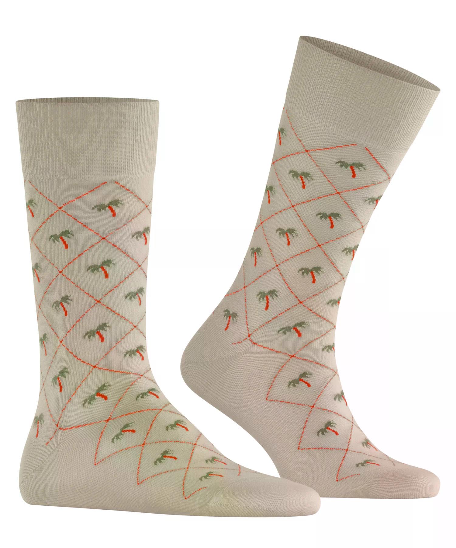 burlington-soho-vibes-socken-beige-zement-palmen-argyle image 4