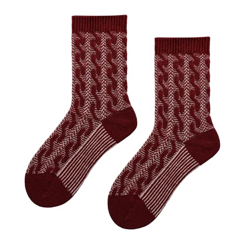 hudson-relax-cozy-cable-socken-rumba-red-1er-pack-glanz image 5