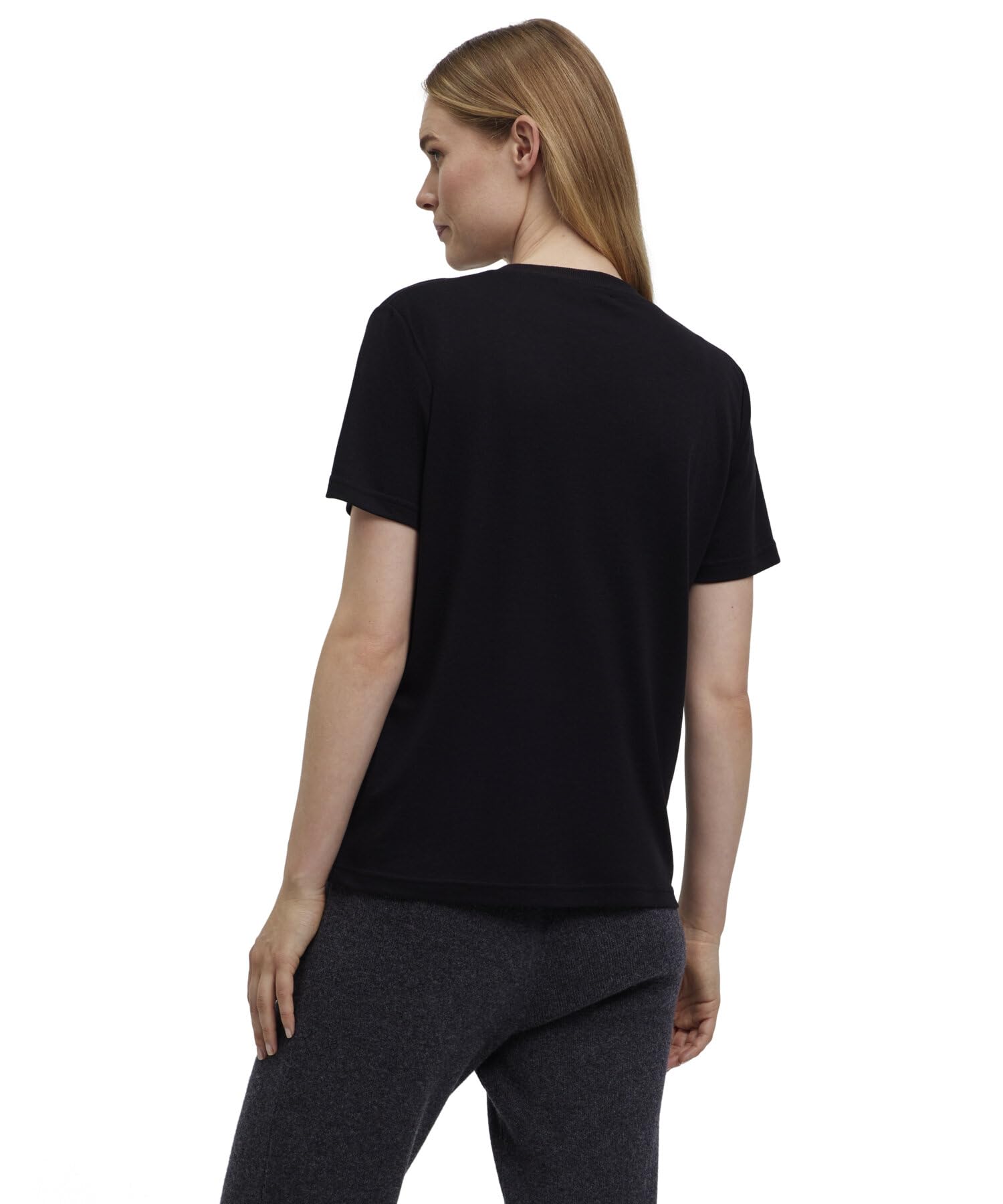 falke-cotton-touch-kurzarmshirt-damen-schwarz-weich image 2