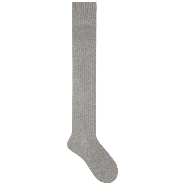 kunert-raffinesse-ajour-stripe-overknee-grau-35-38-perlmuster image 1