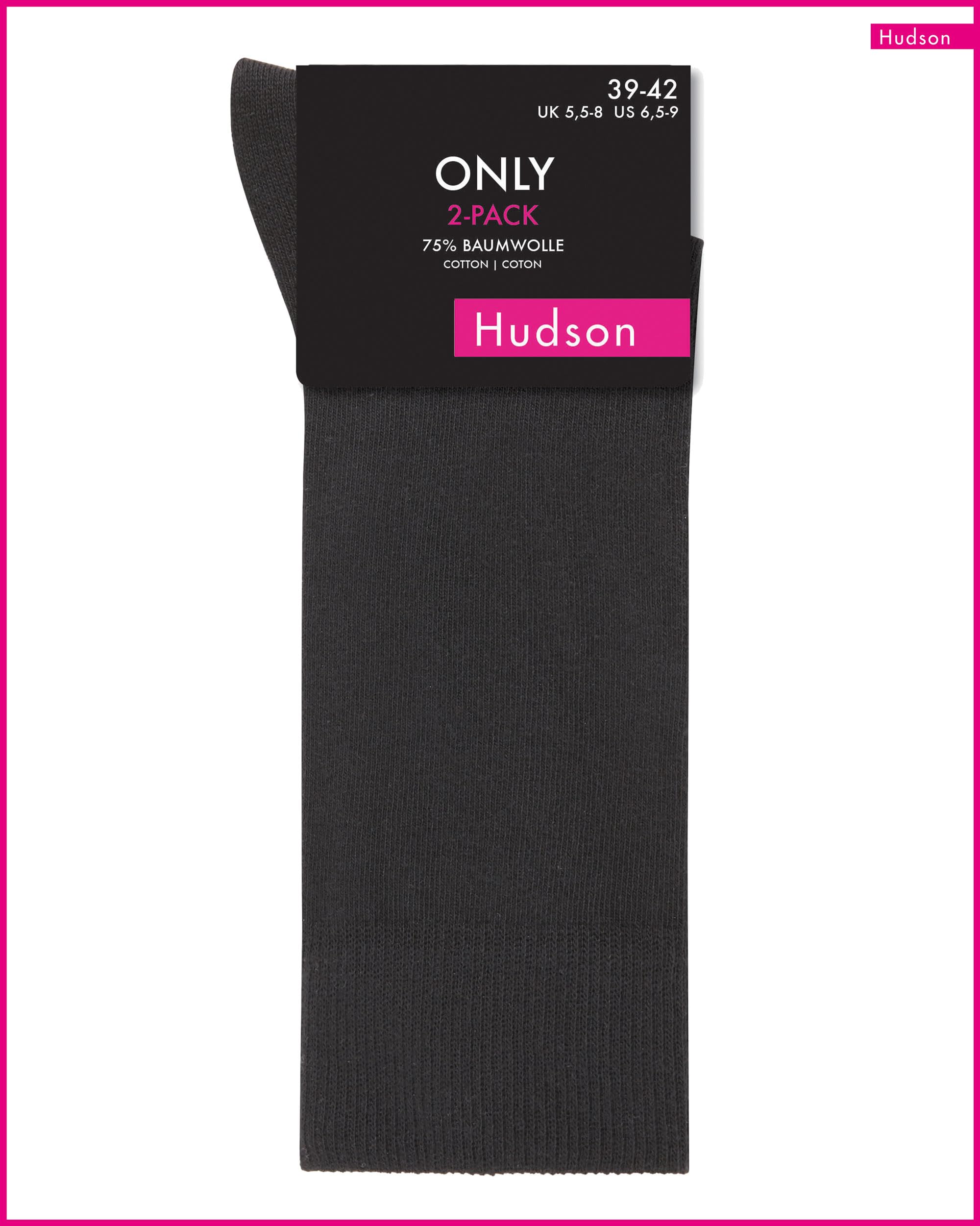 hudson-only-herrensocken-baumwolle-2er-pack-schwarz image 6