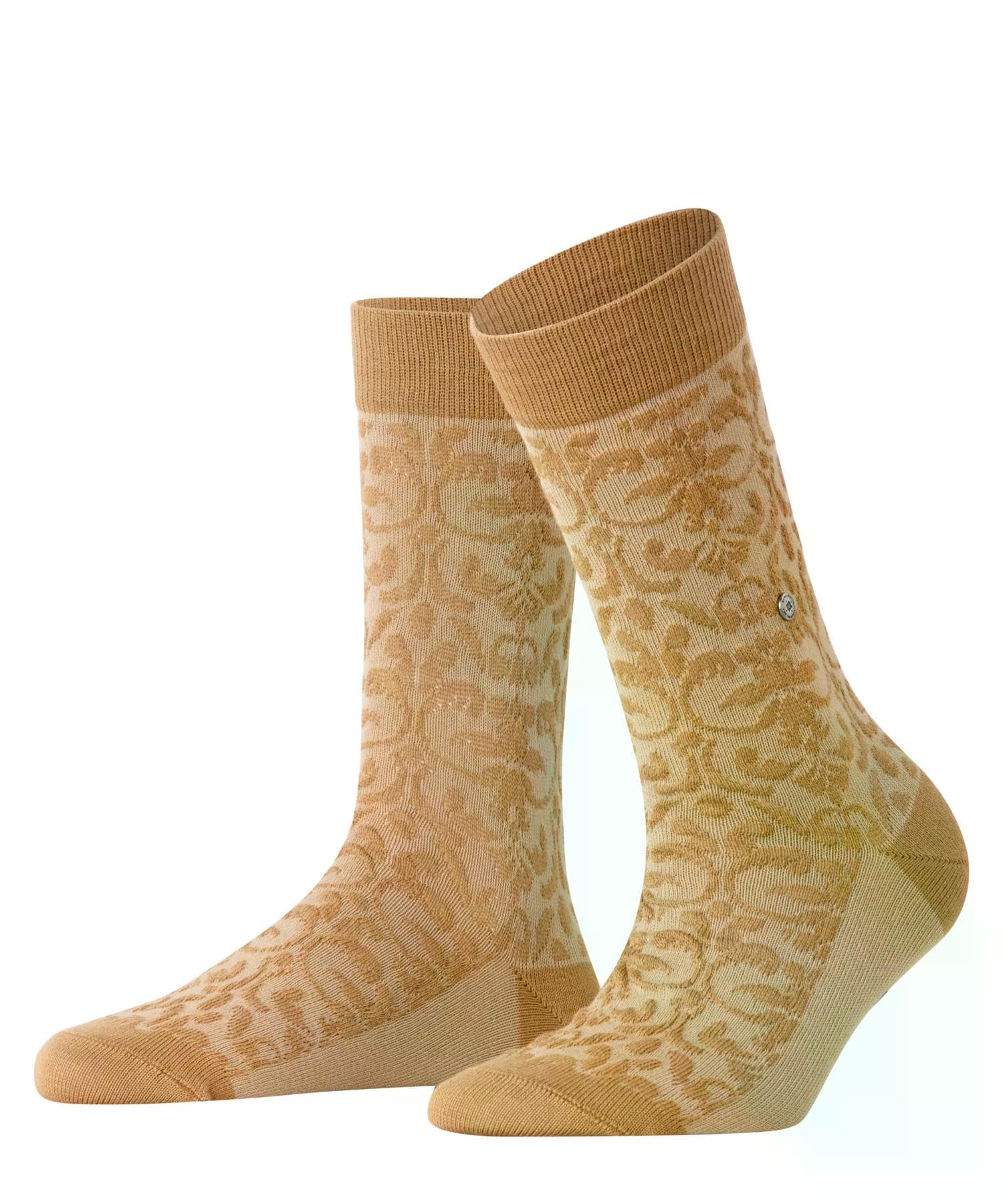 burlington-ornamental-socken-damen-baumwolle-beige image 1