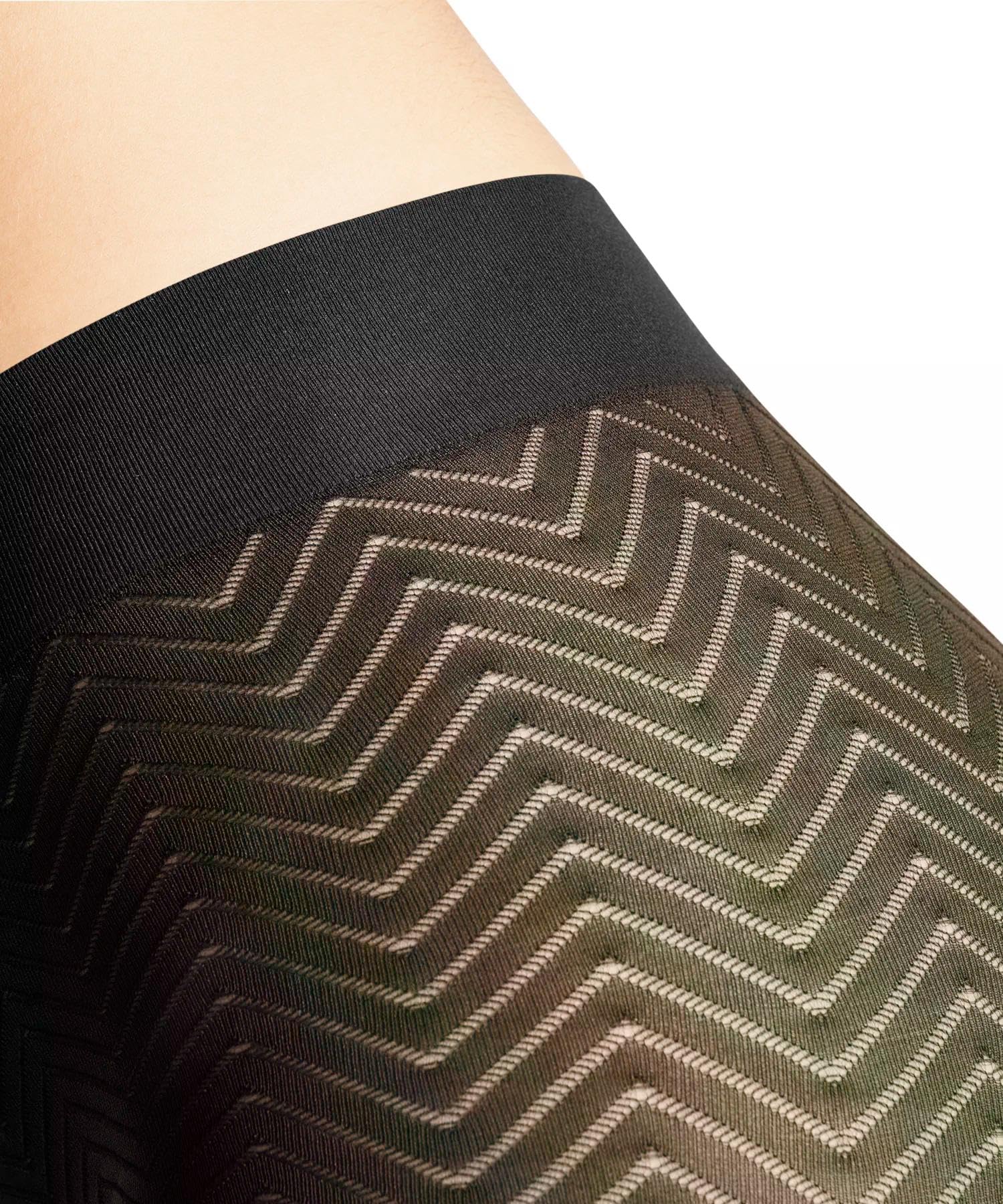 falke-chevron-50-den-strumpfhose-schwarz-zickzack image 3