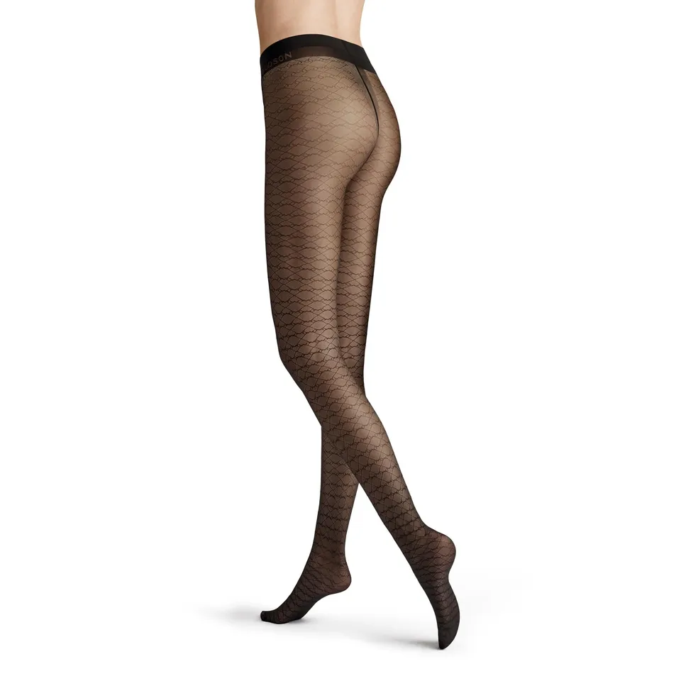 hudson-micro-swing-fashion-strumpfhose-40den-black-38-40-rauten image 1