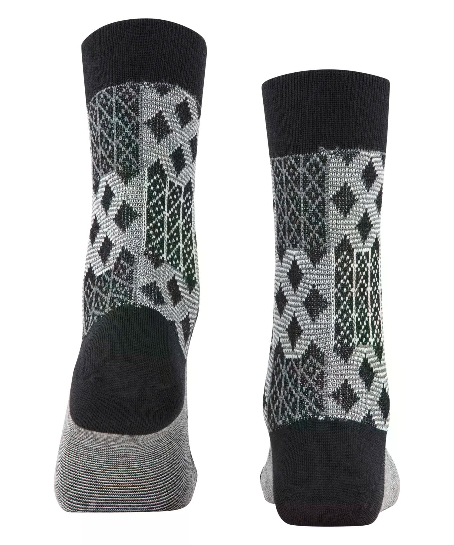 burlington-mosaic-damensocken-wolle-schwarz-black-3000 image 2