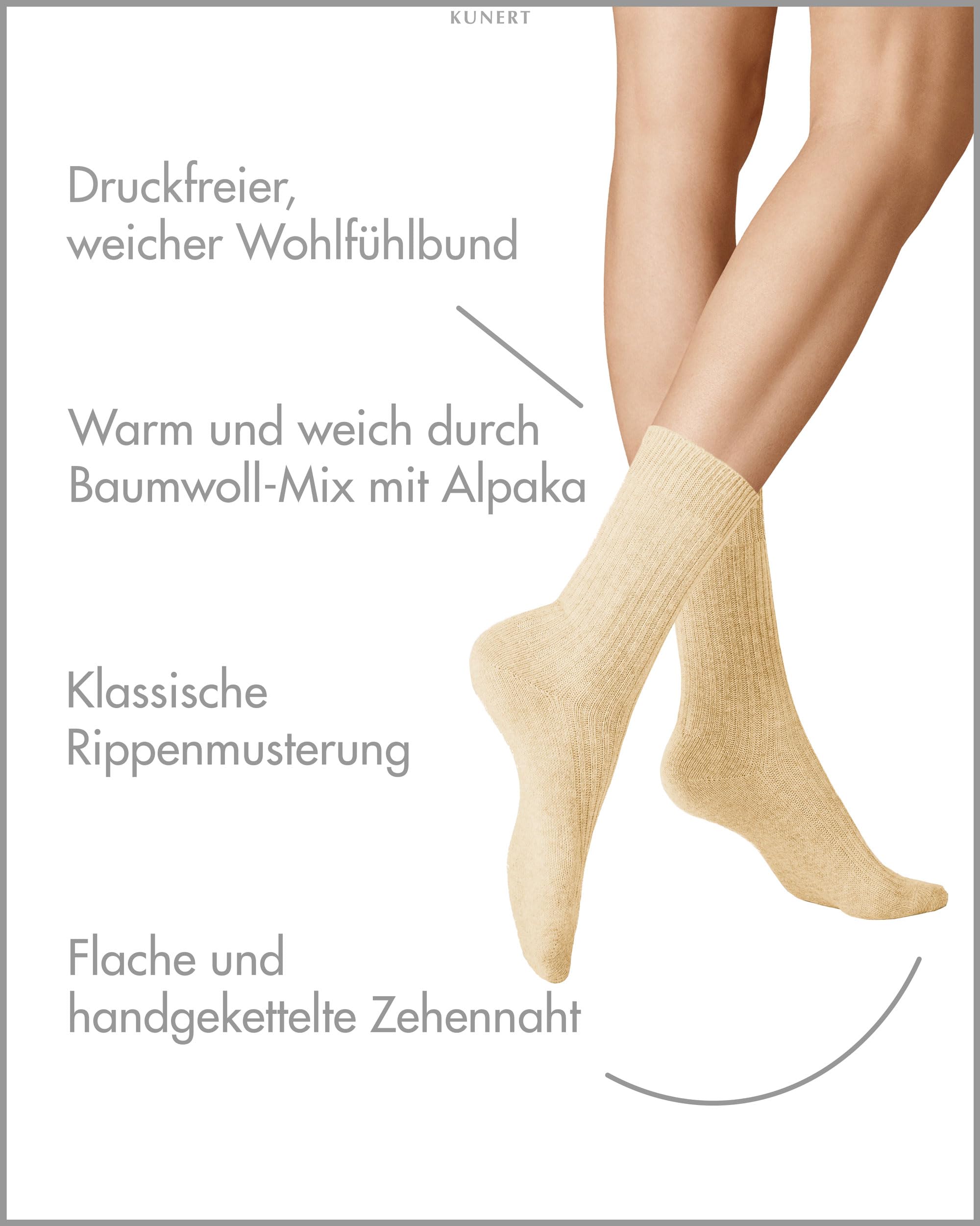 kunert-wool-care-winter-dreams-socken-39-42-rippe-weich image 2