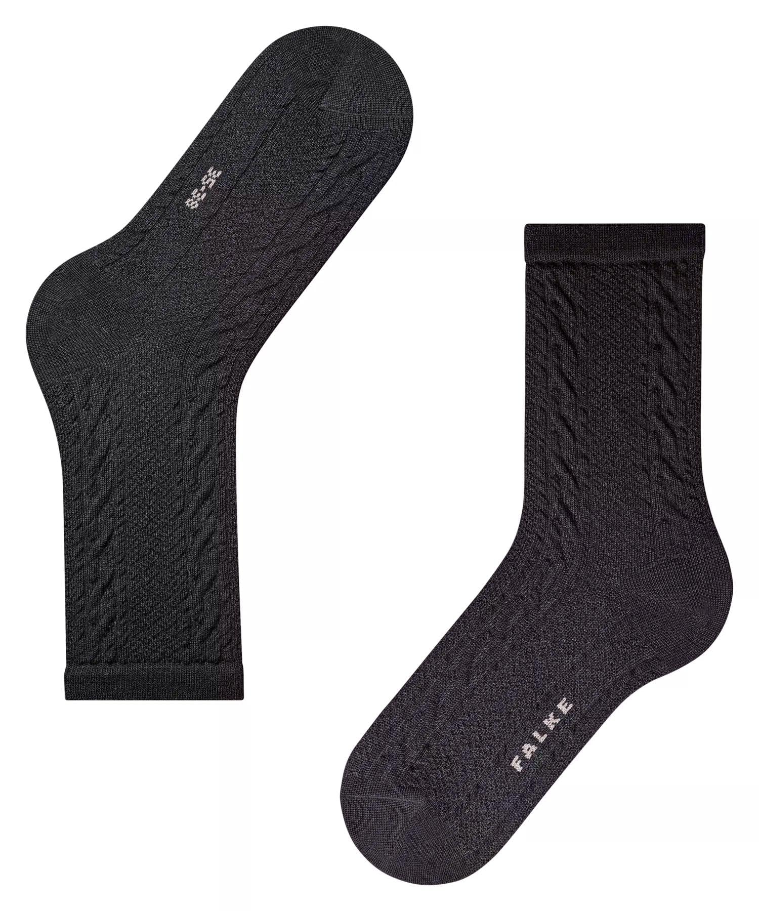 falke-family-declivity-socken-schwarz-39-42-zopfmuster image 6