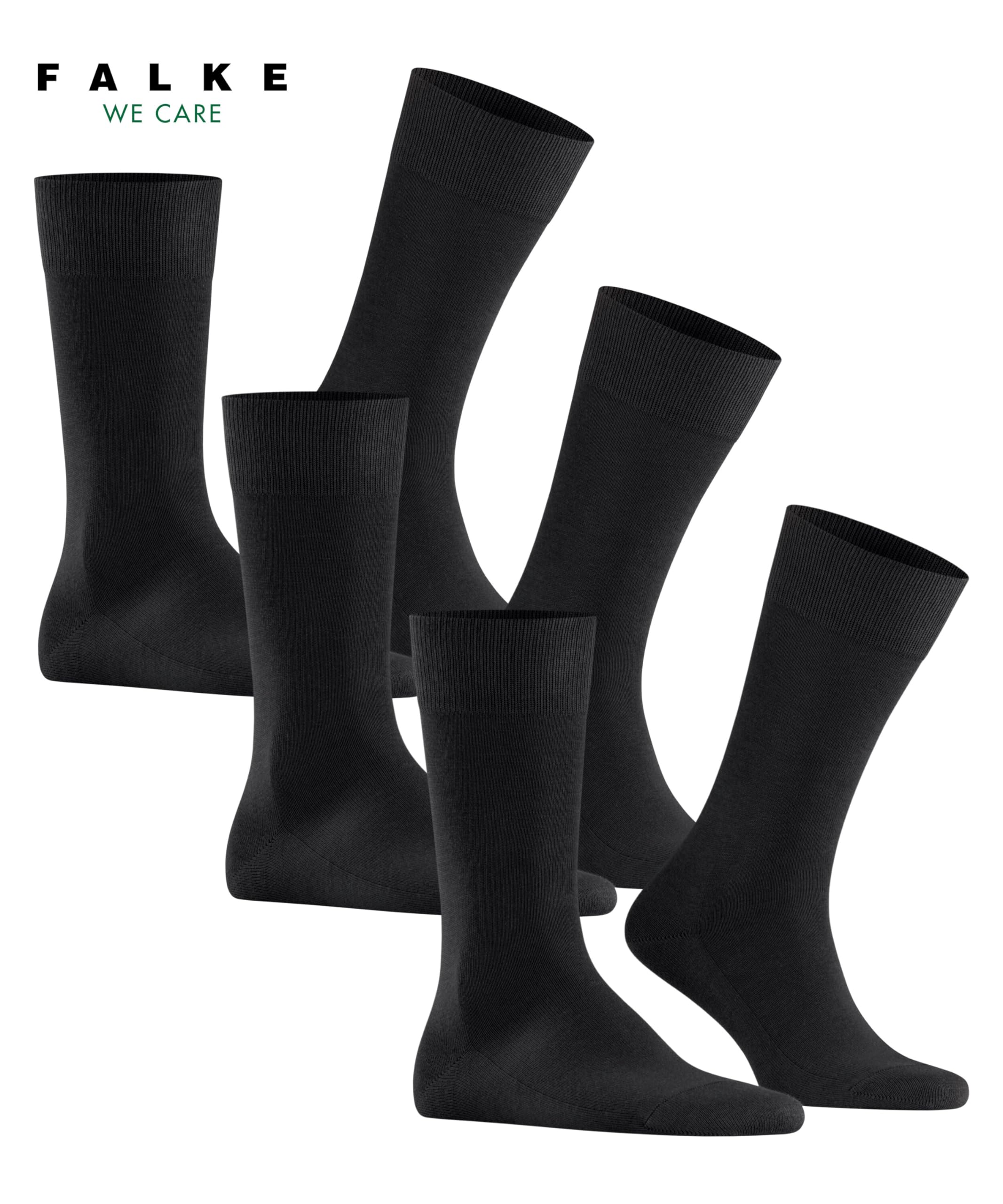 falke-family-herren-socken-3er-pack-schwarz-39-42-baumwolle image 3