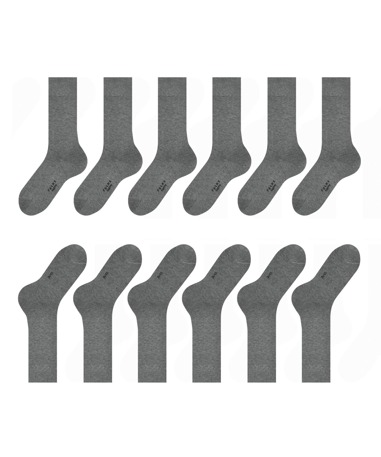 falke-happy-herrensocken-6-paar-baumwolle-multipack-uni image 5