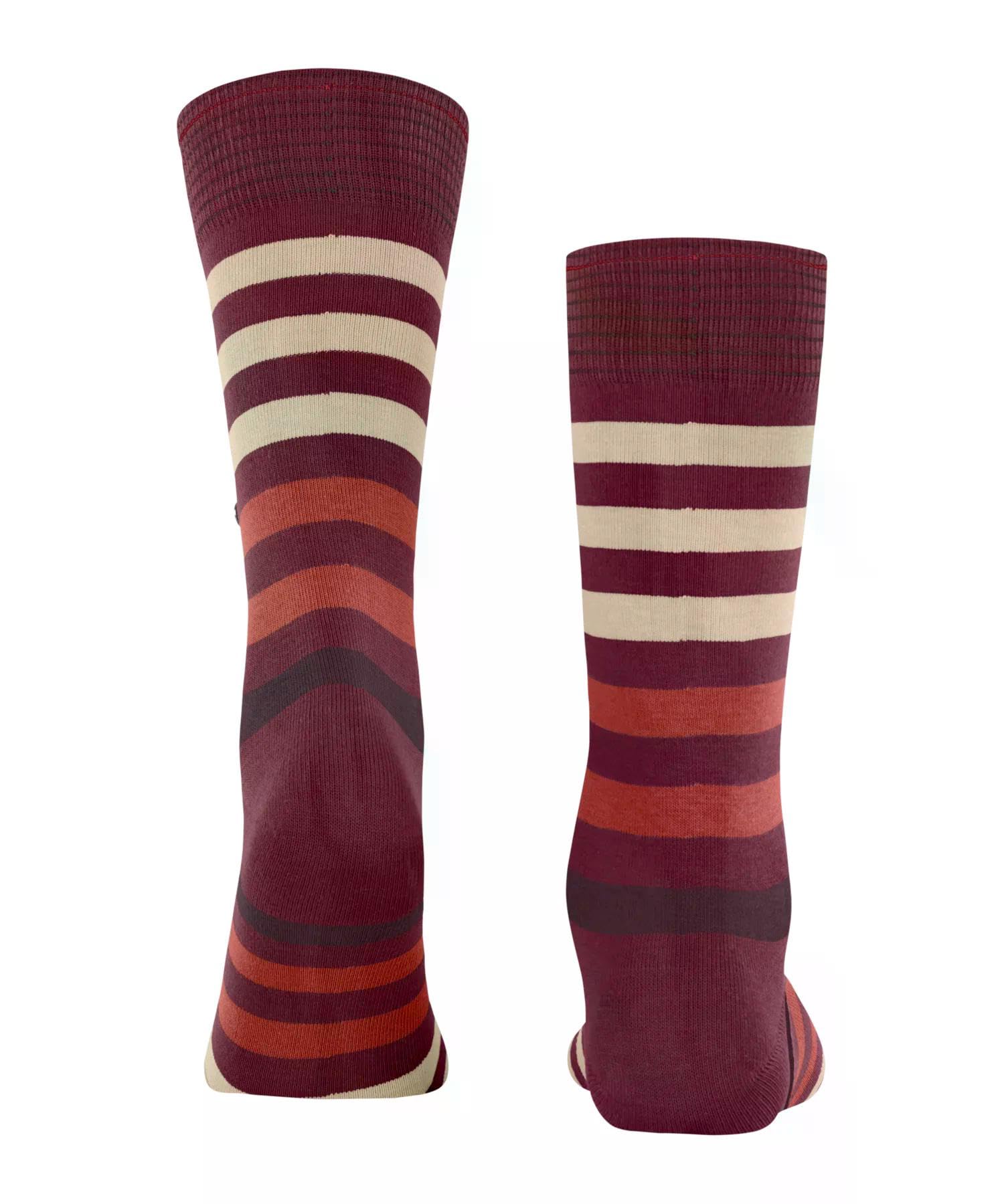 burlington-blackpool-socken-burgund-baumwolle-blockstreifen image 2