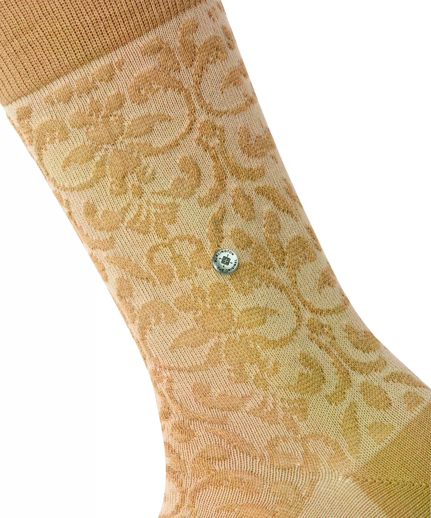 burlington-ornamental-socken-damen-baumwolle-beige image 3
