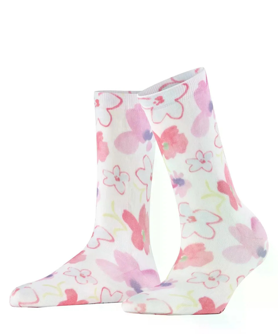 burlington-bonnie-damen-socken-white-2008-blumen image 1