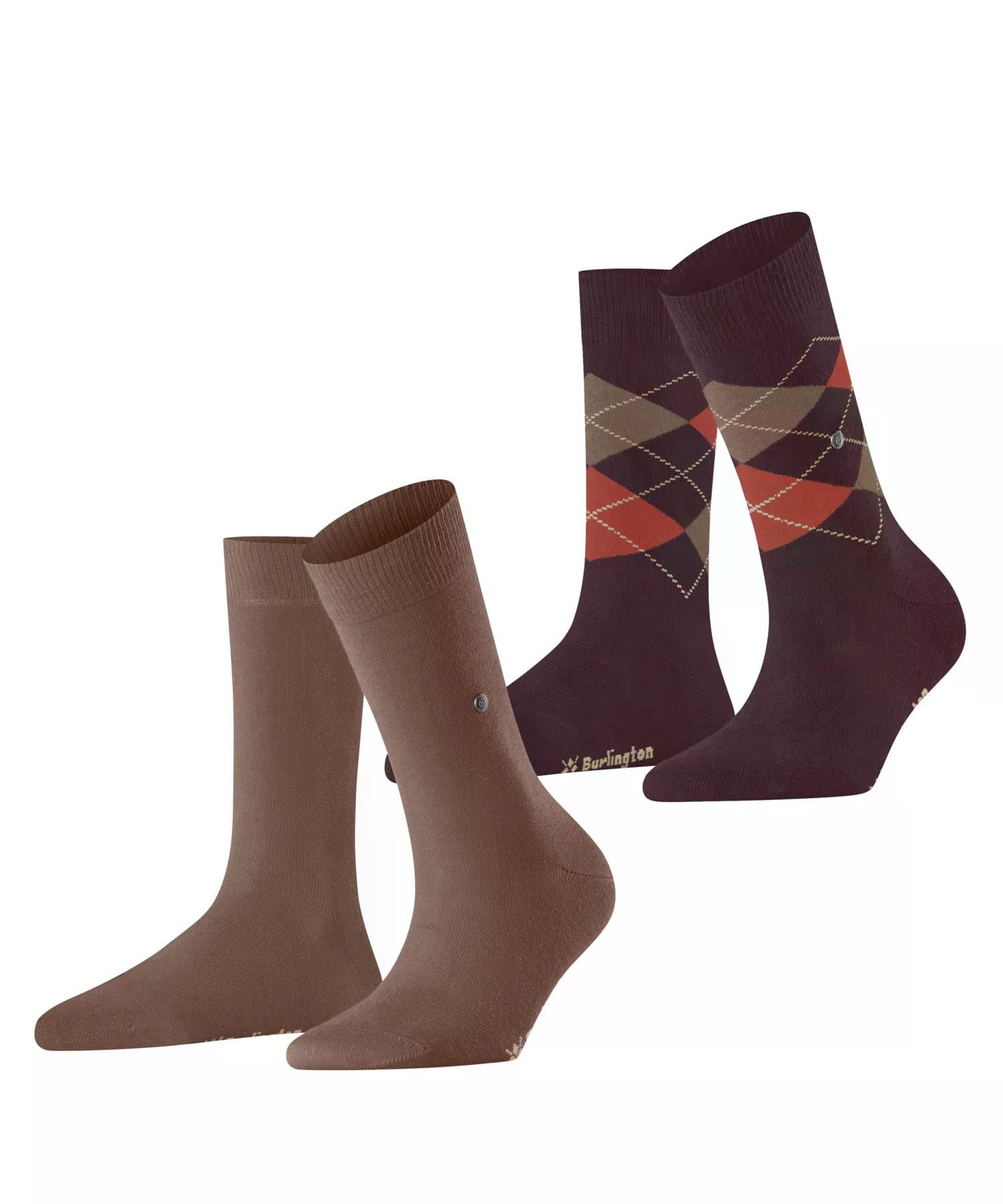 burlington-everyday-x-mas-2-pack-socken-baumwolle-beige-rot image 6