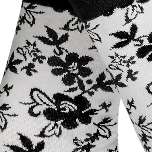 hudson-only-flower-damensocken-schwarz-35-38-blumenmuster image 4