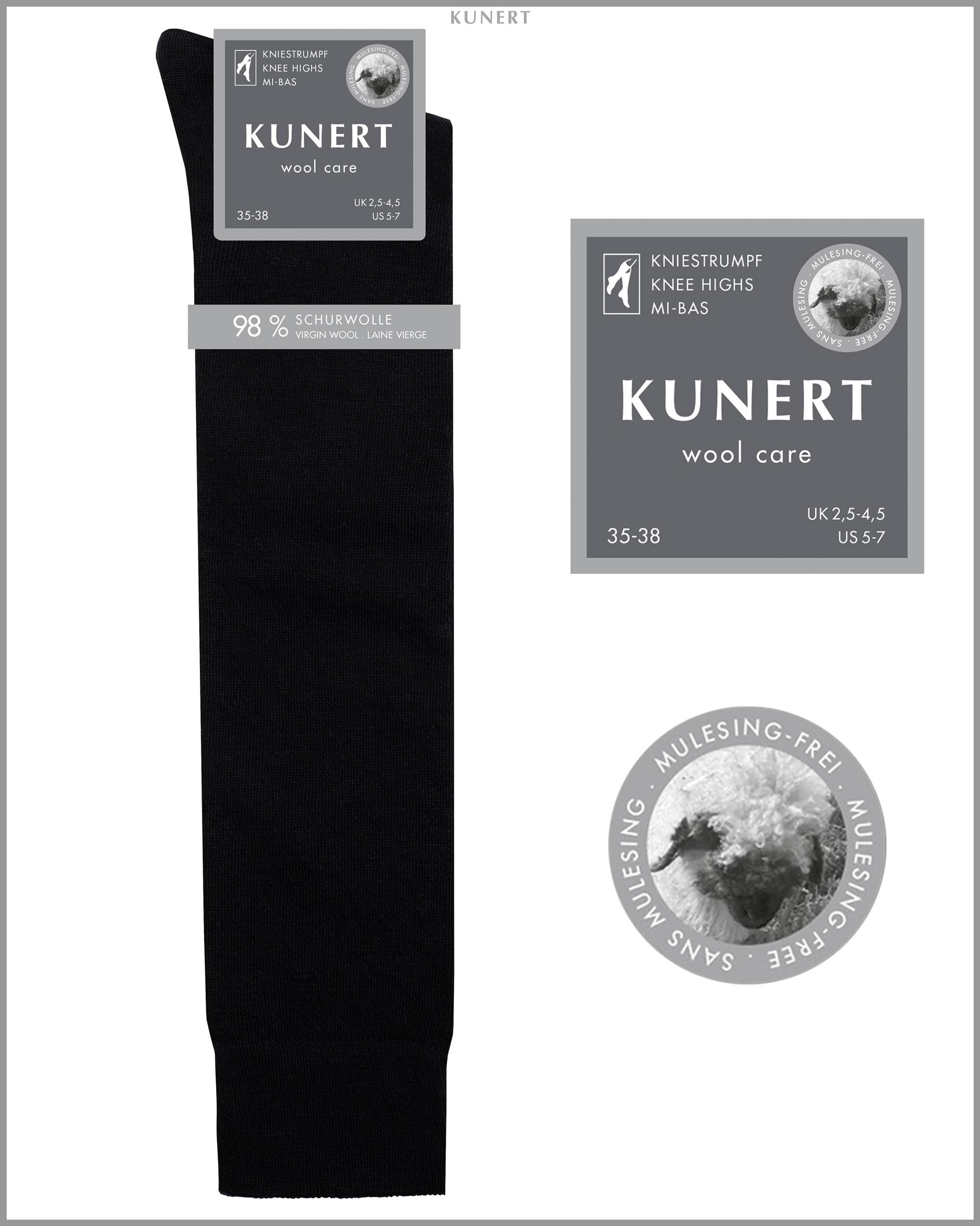 kunert-wool-care-kniestr-mpfe-schurwolle-39-42-anthrazit image 5