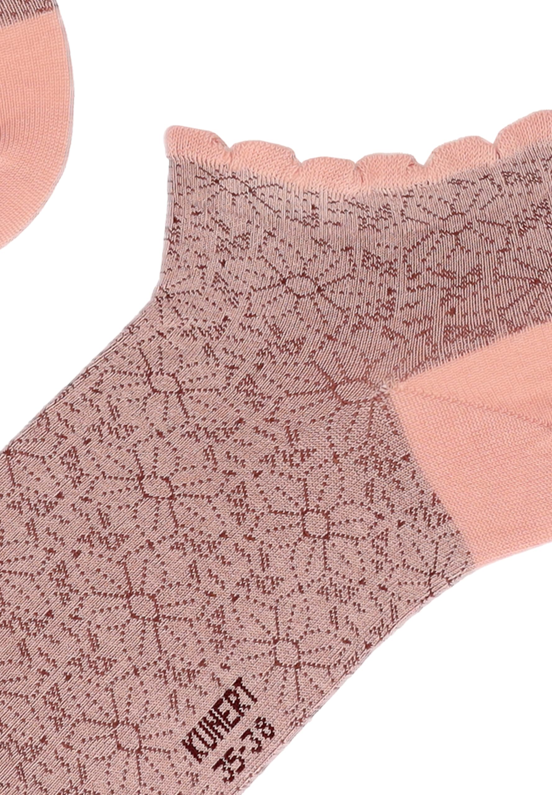 kunert-raffinesse-summer-flower-sneaker-socken-39-42-blumen image 2
