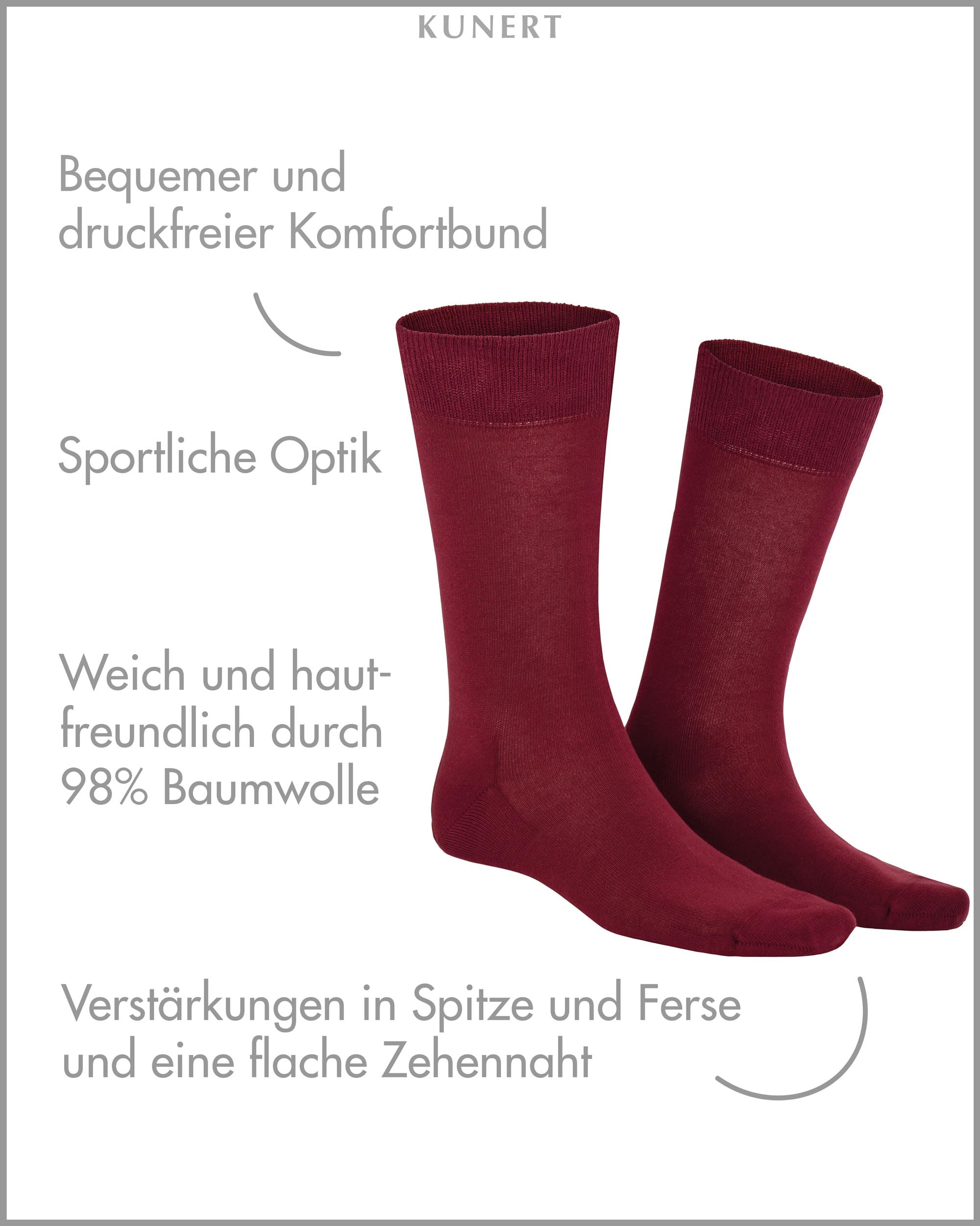 kunert-richard-herren-socken-schwarz-43-46-druckfrei image 2