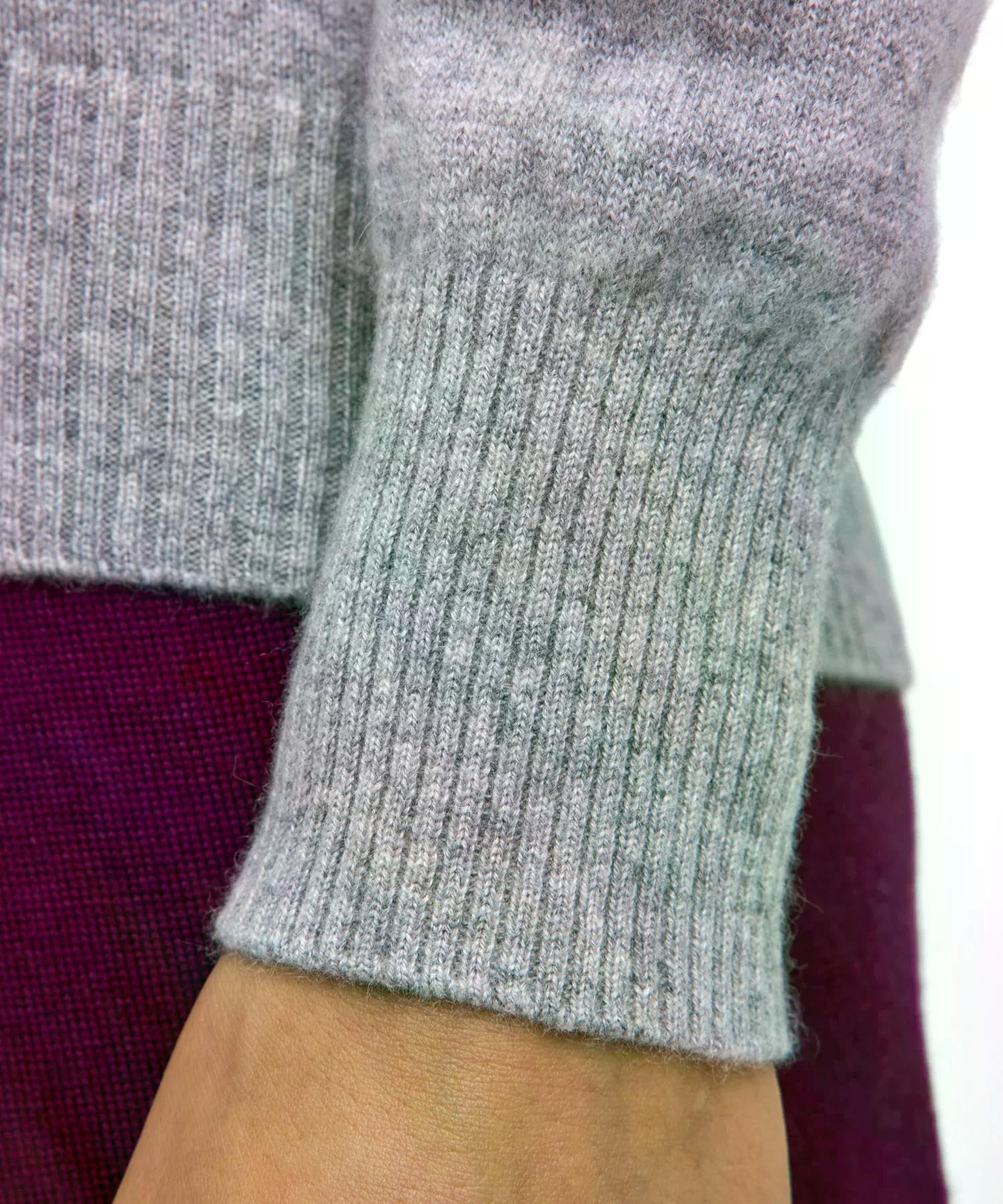 falke-luxury-classic-crew-neck-pullover-grau-kaschmir image 5