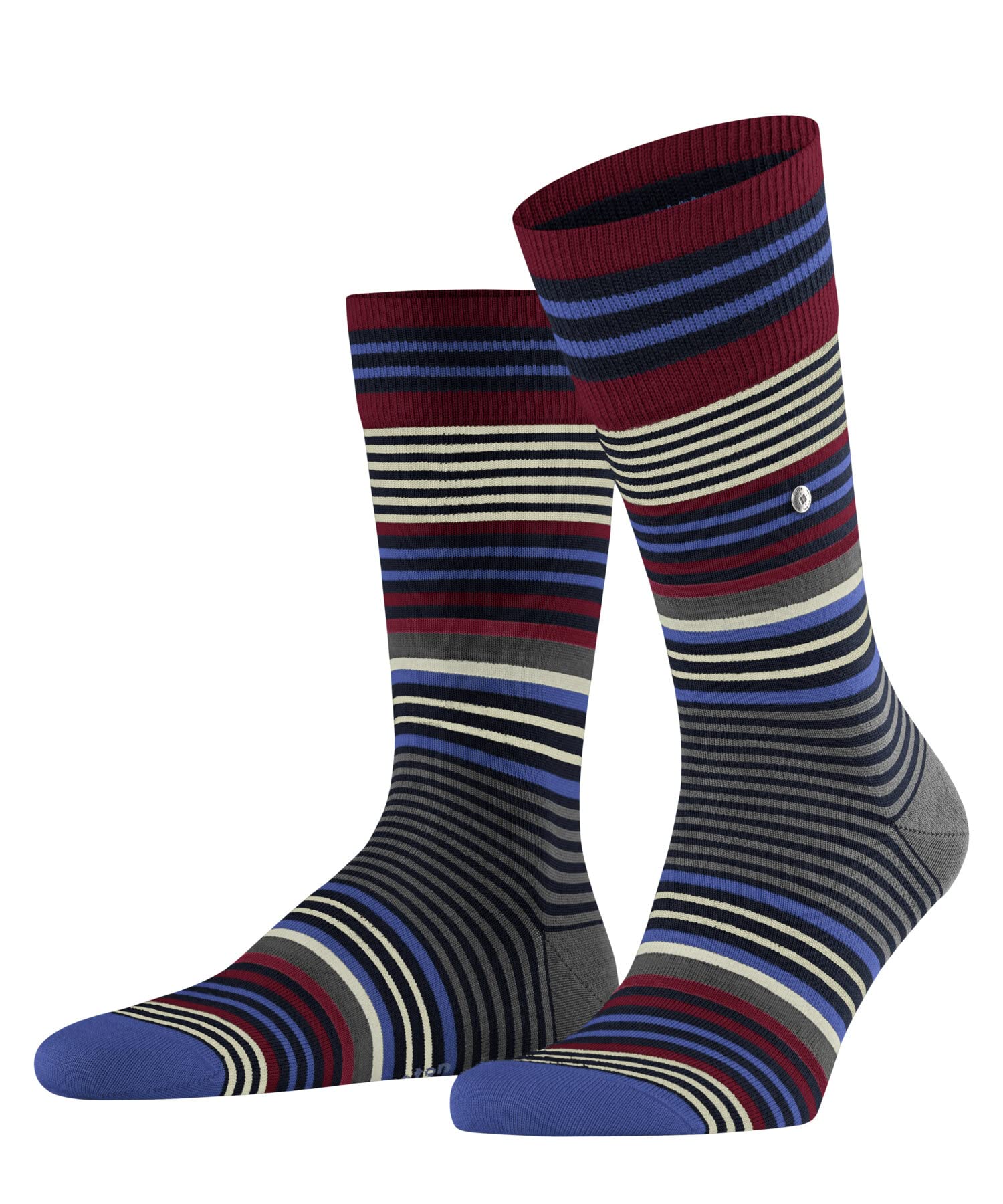 burlington-stripe-herrensocken-wolle-marine-6120-gestreift image 1