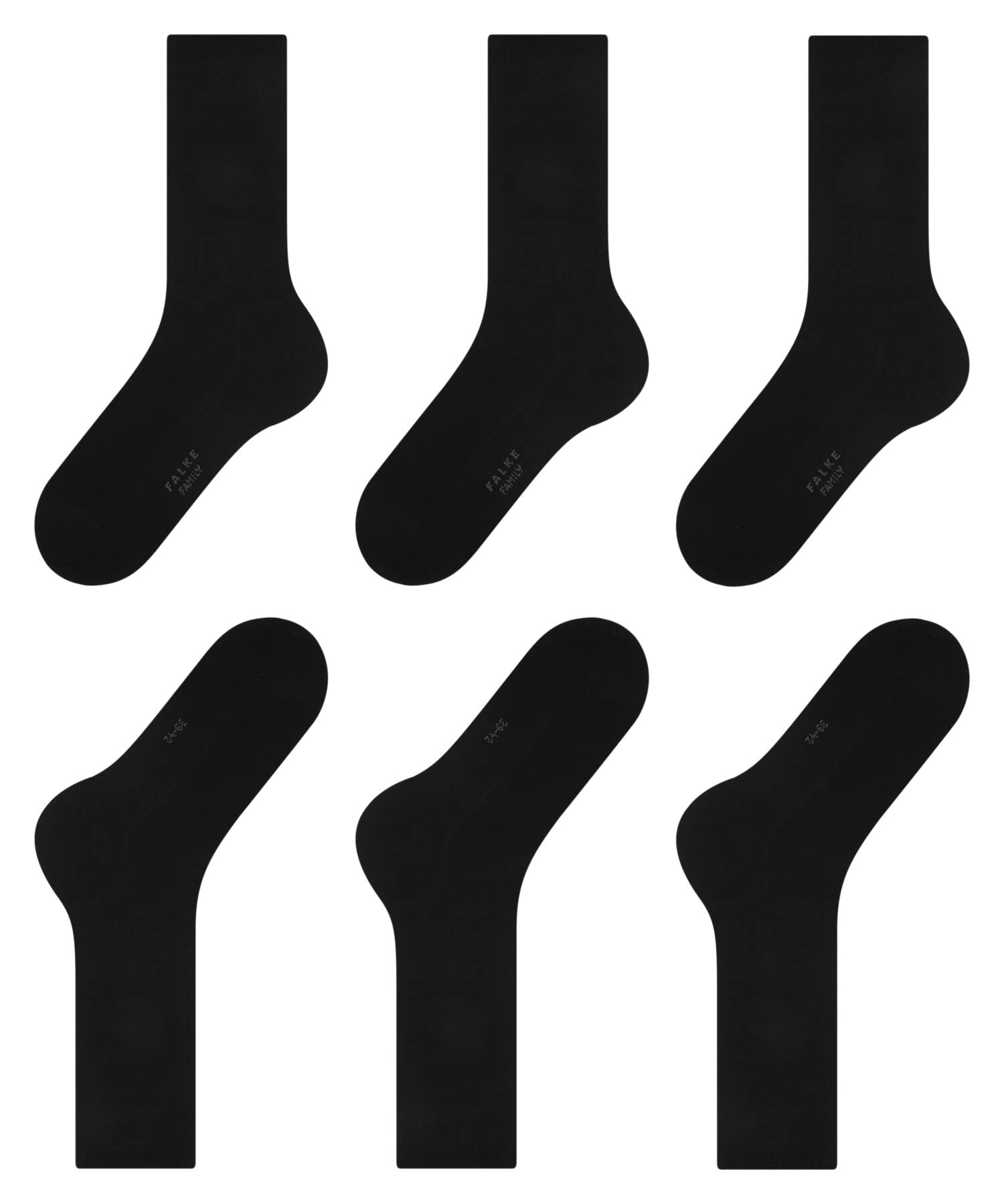 falke-family-herren-socken-3er-pack-schwarz-39-42-baumwolle image 5
