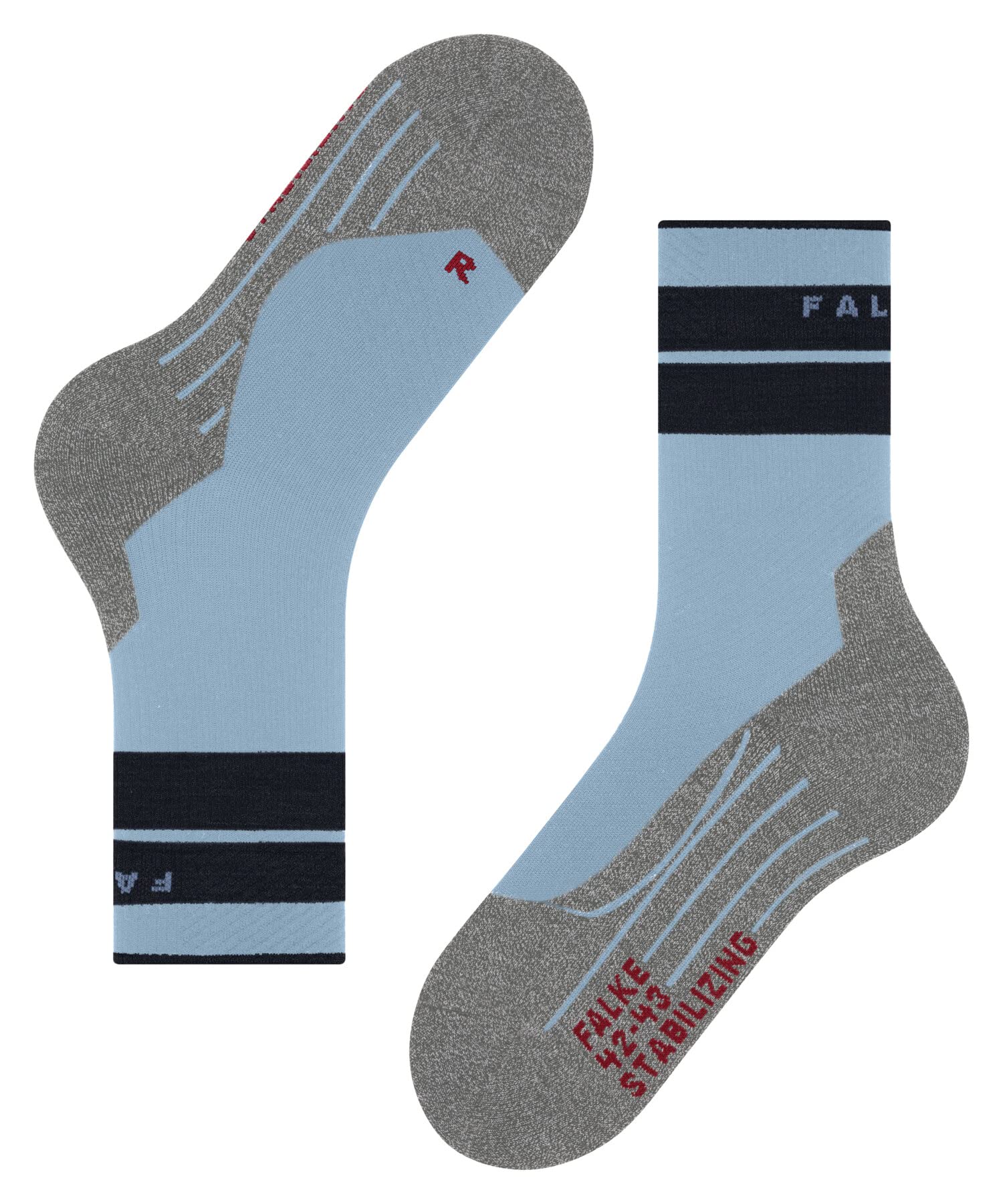 falke-tk2-stabilizing-wandersocken-damen-rot-39-40-merino image 6