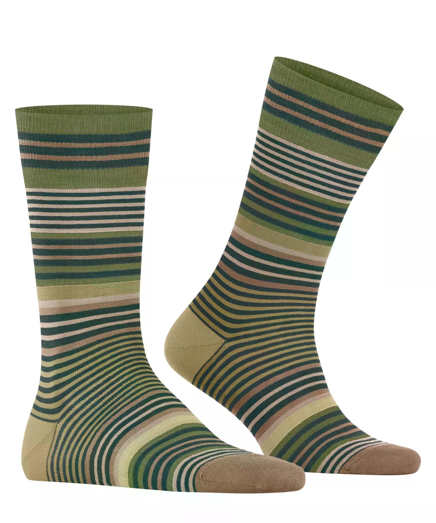 burlington-stripe-herren-socken-wolle-gr-n-forest-7450 image 3