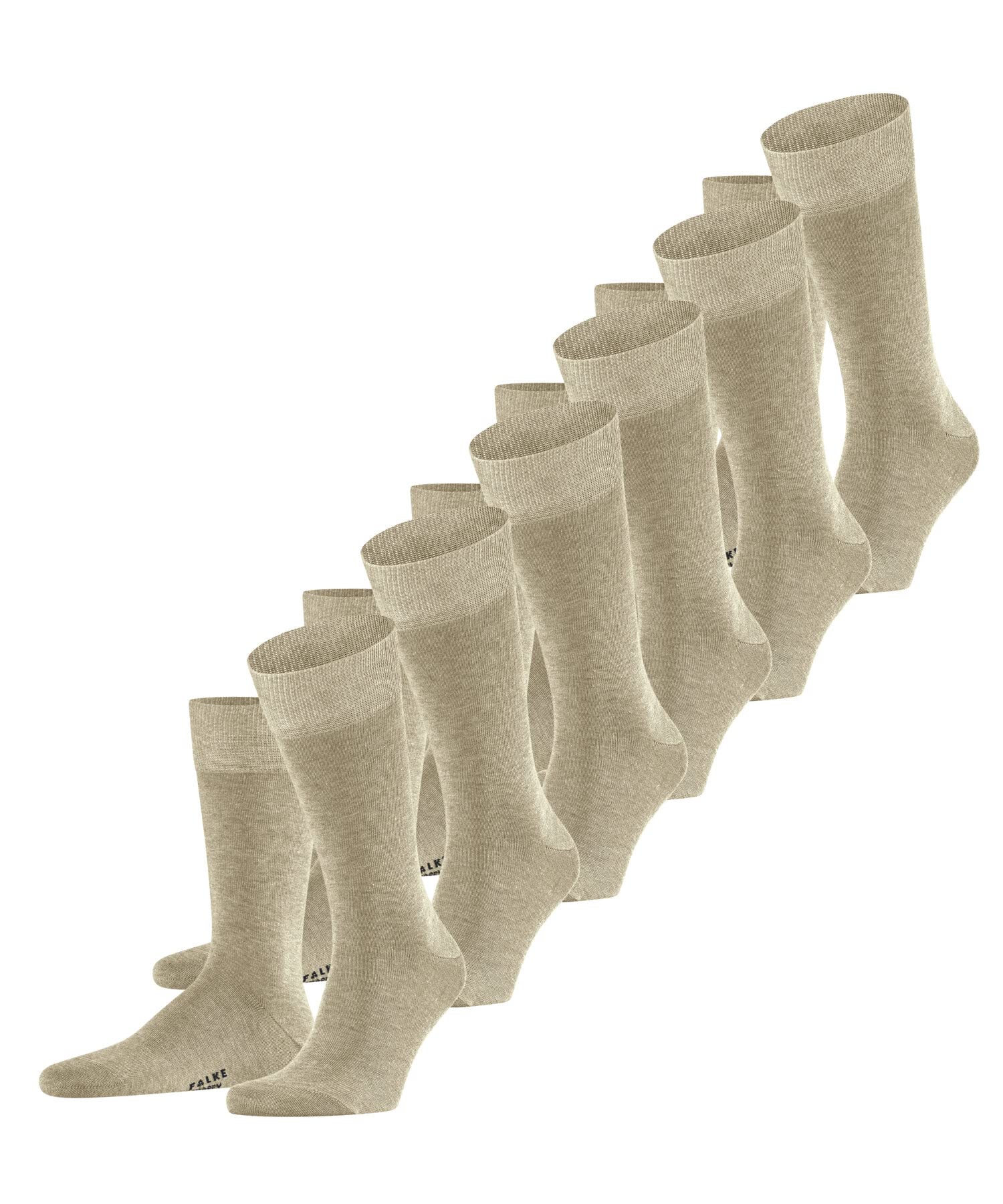falke-happy-herrensocken-6-paar-baumwolle-multipack-uni image 8