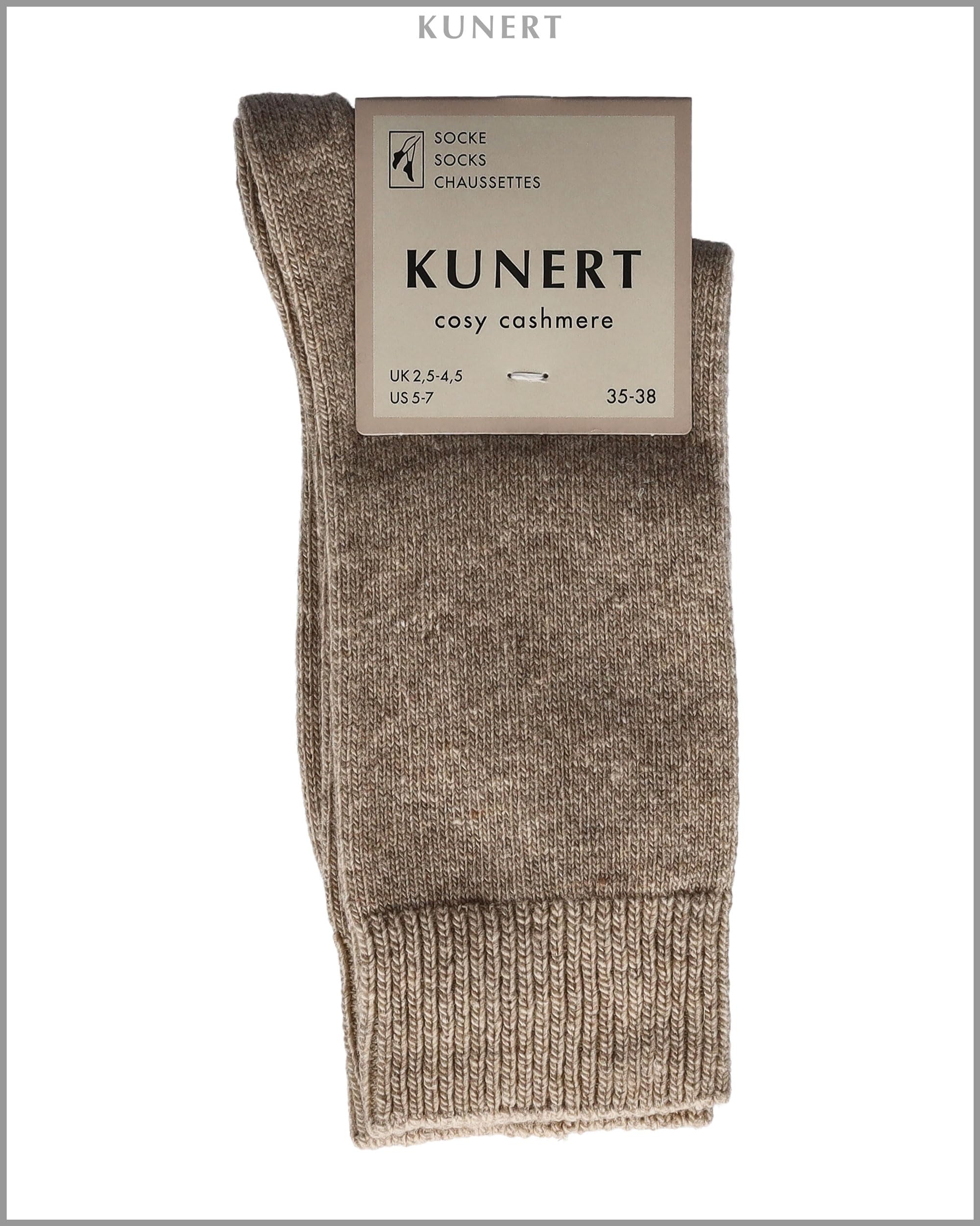 kunert-wool-care-cosy-cashmere-socken-35-38-beige-cashmere image 5