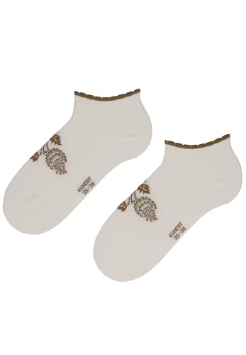 kunert-raffinesse-romantic-ornament-sneaker-socken-wei image 4