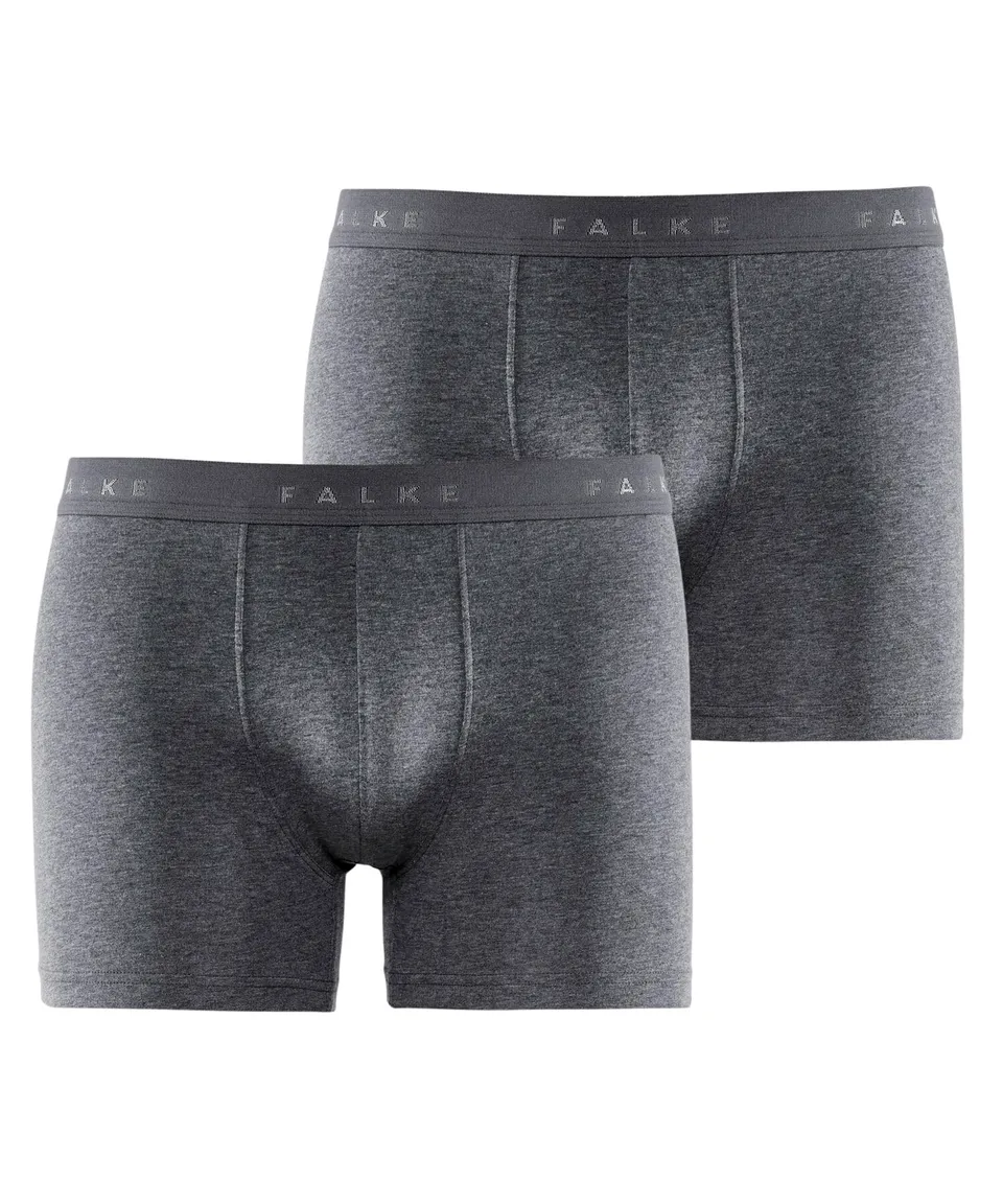 falke-daily-comfort-boxer-boxershorts-2er-pack-schwarz-baumwolle image 1