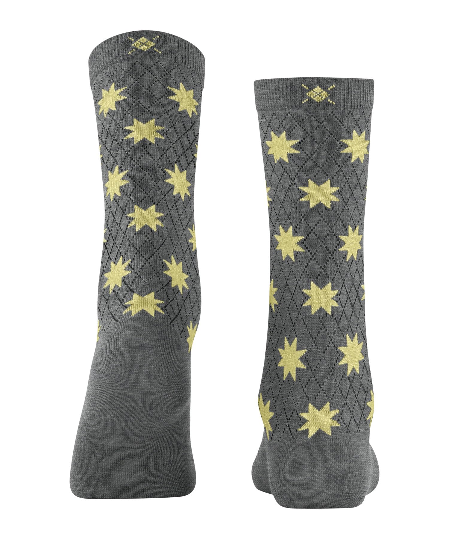 burlington-reindeer-holly-jolly-socken-grau-damen-baumwolle image 2